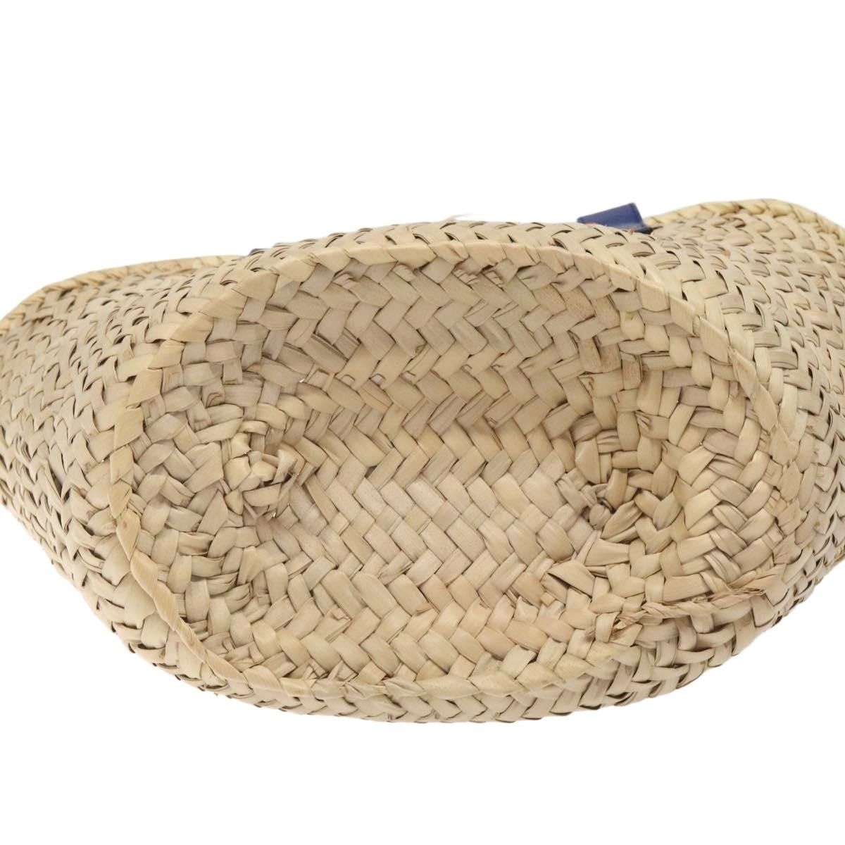 Loewe Loewe Anagram Raffia Leather Basket Bag Handbag Beige Size ONE SIZE - 5 Thumbnail