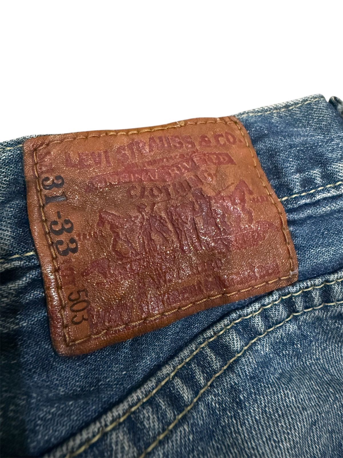 Levi's LEVI’S 503 KURT COBAIN GRUNGE DISTRESSED JEANS Size US 33 - 10 Thumbnail