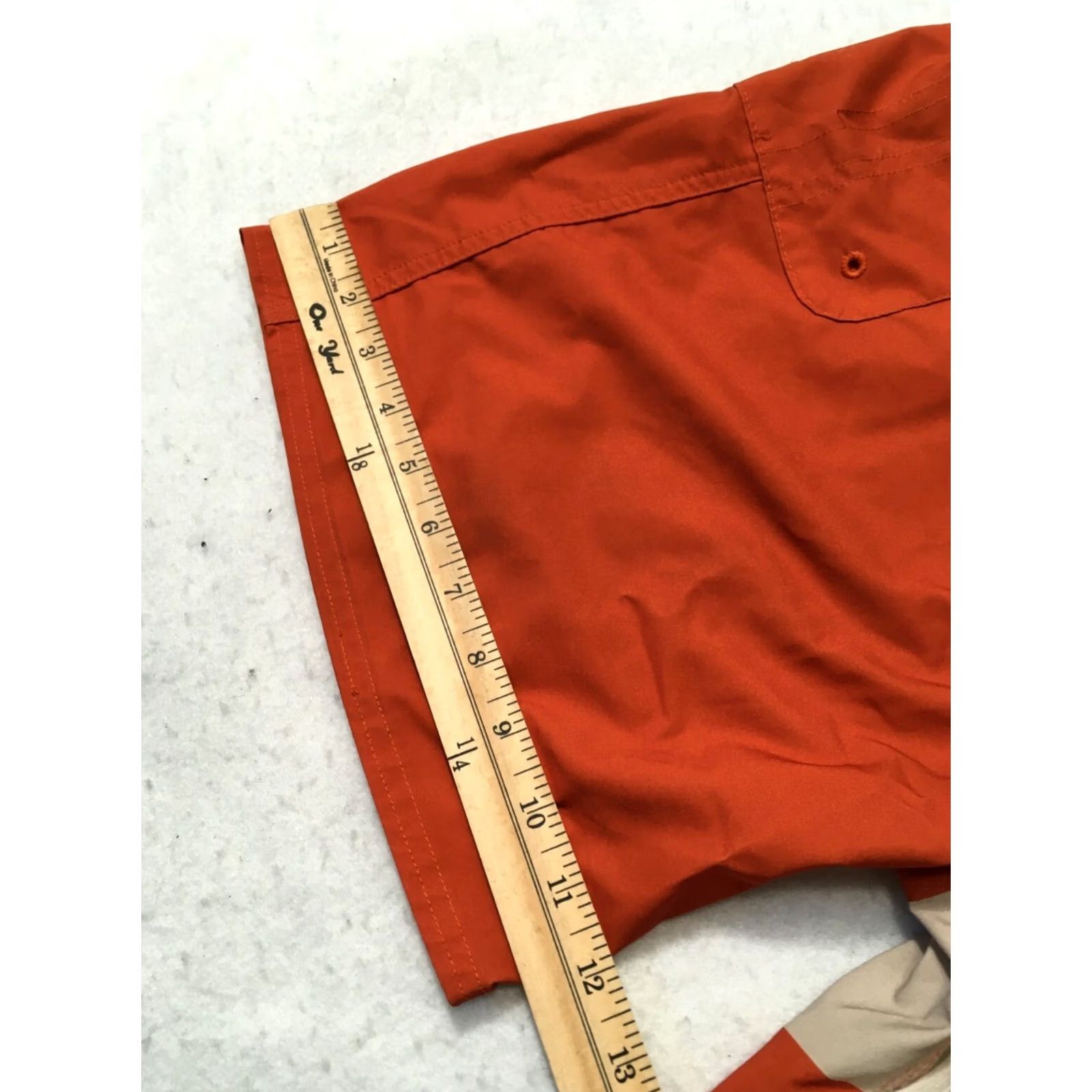 Swims Toes on the Nose Swim Shorts Orange Hawaiian Size 32 Nylon Mens Size US 32 / EU 48 - 6 Thumbnail