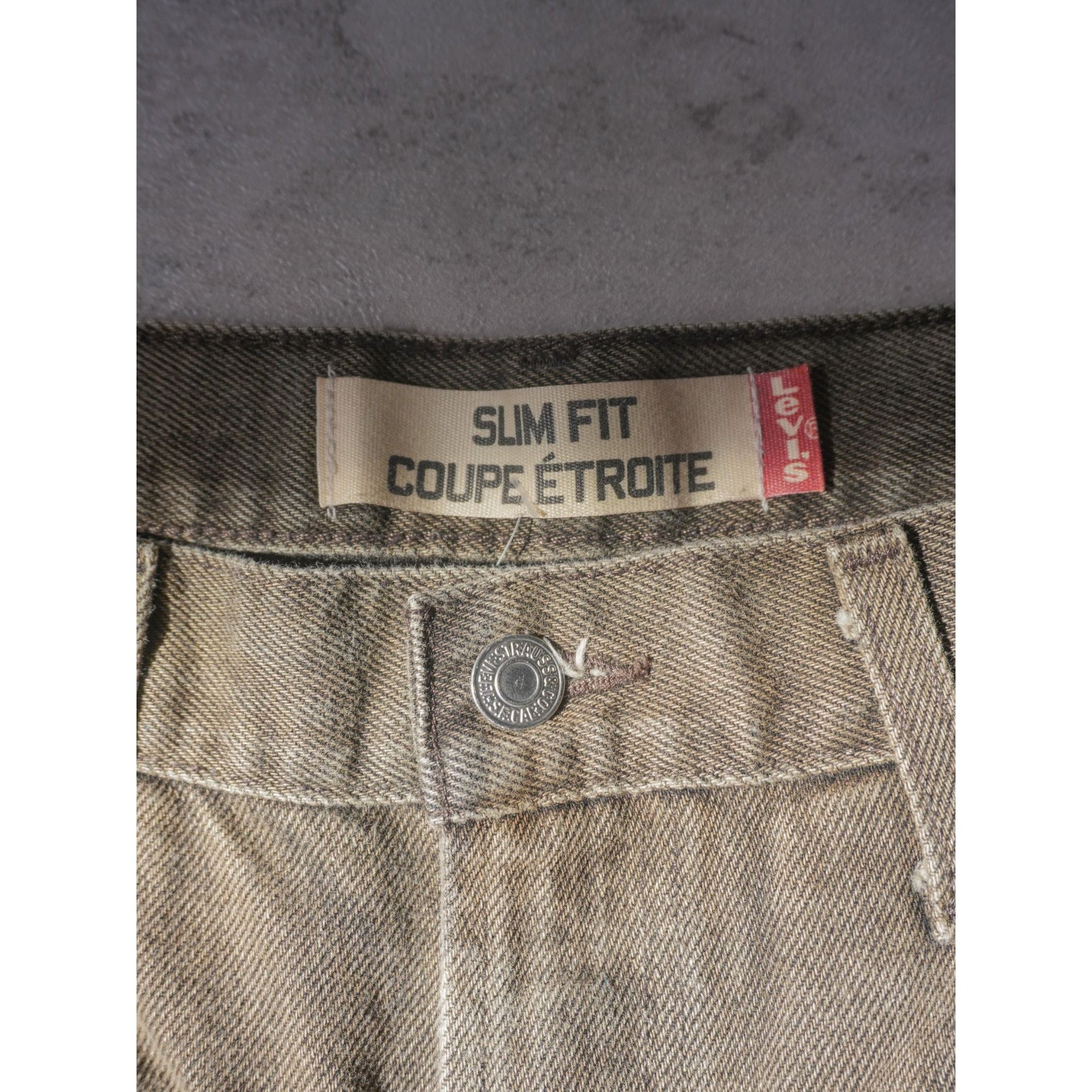 Levi's Levis 516 Slim Fit Gray Straight Jeans Size US 36 / EU 52 - 3 Thumbnail