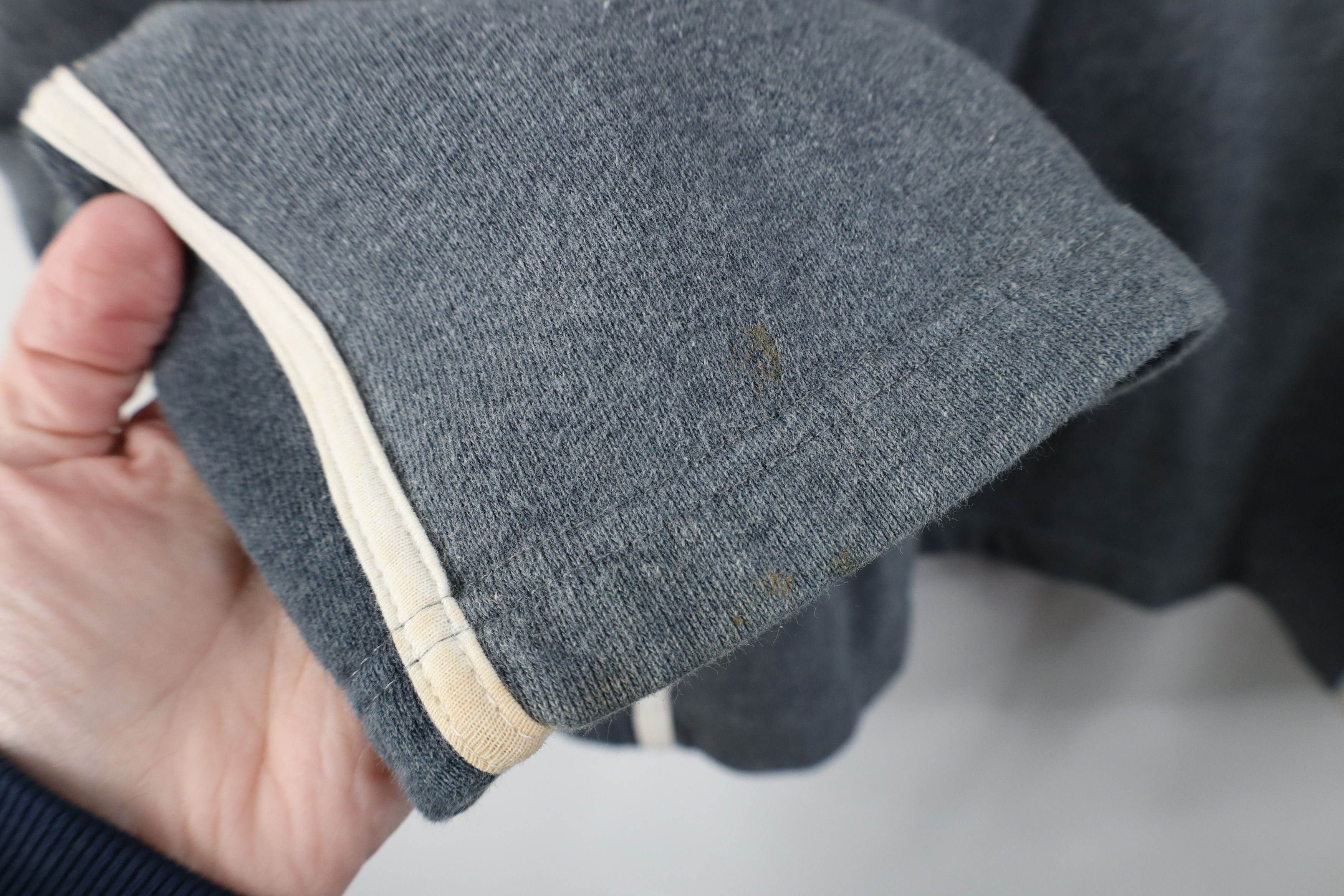Vintage Vintage 90s Ski Doo Bombardier Ribbed Knit Sweatshirt Gray Size L / US 10 / IT 46 - 6 Thumbnail