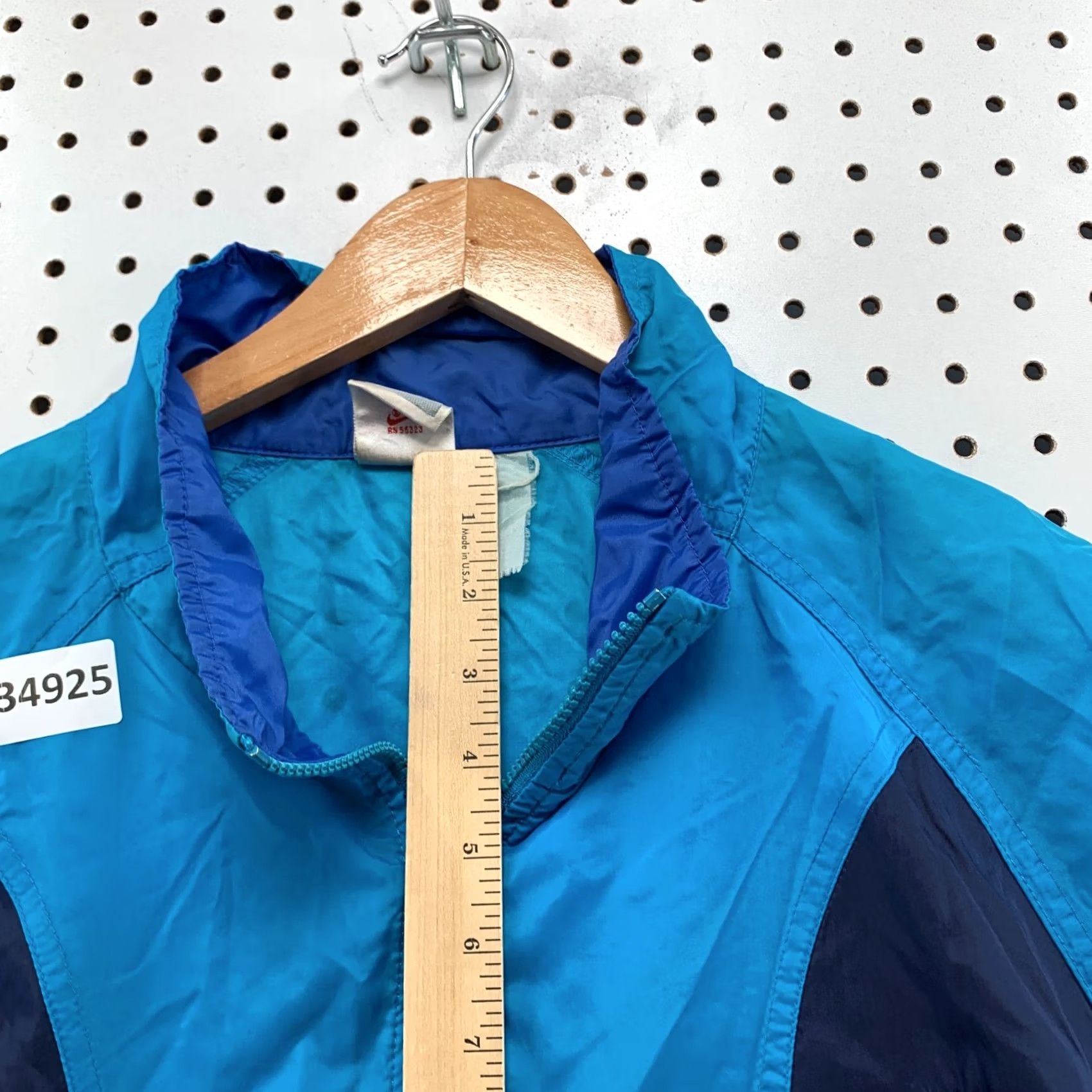 Nike VINTAGE 90s Nike Jacket Windbreaker Mens Large Blue Lightweight Full Zip Size US L / EU 52-54 / 3 - 7 Thumbnail