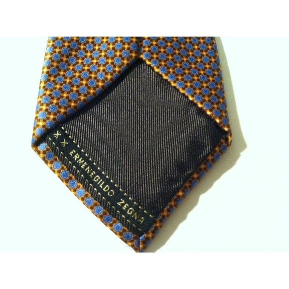 Ermenegildo Zegna ERMENEGILDO ZEGNA MENS NEW 100%SILK NECK TIE WIDTH: 3 3/8" Size ONE SIZE - 4 Thumbnail