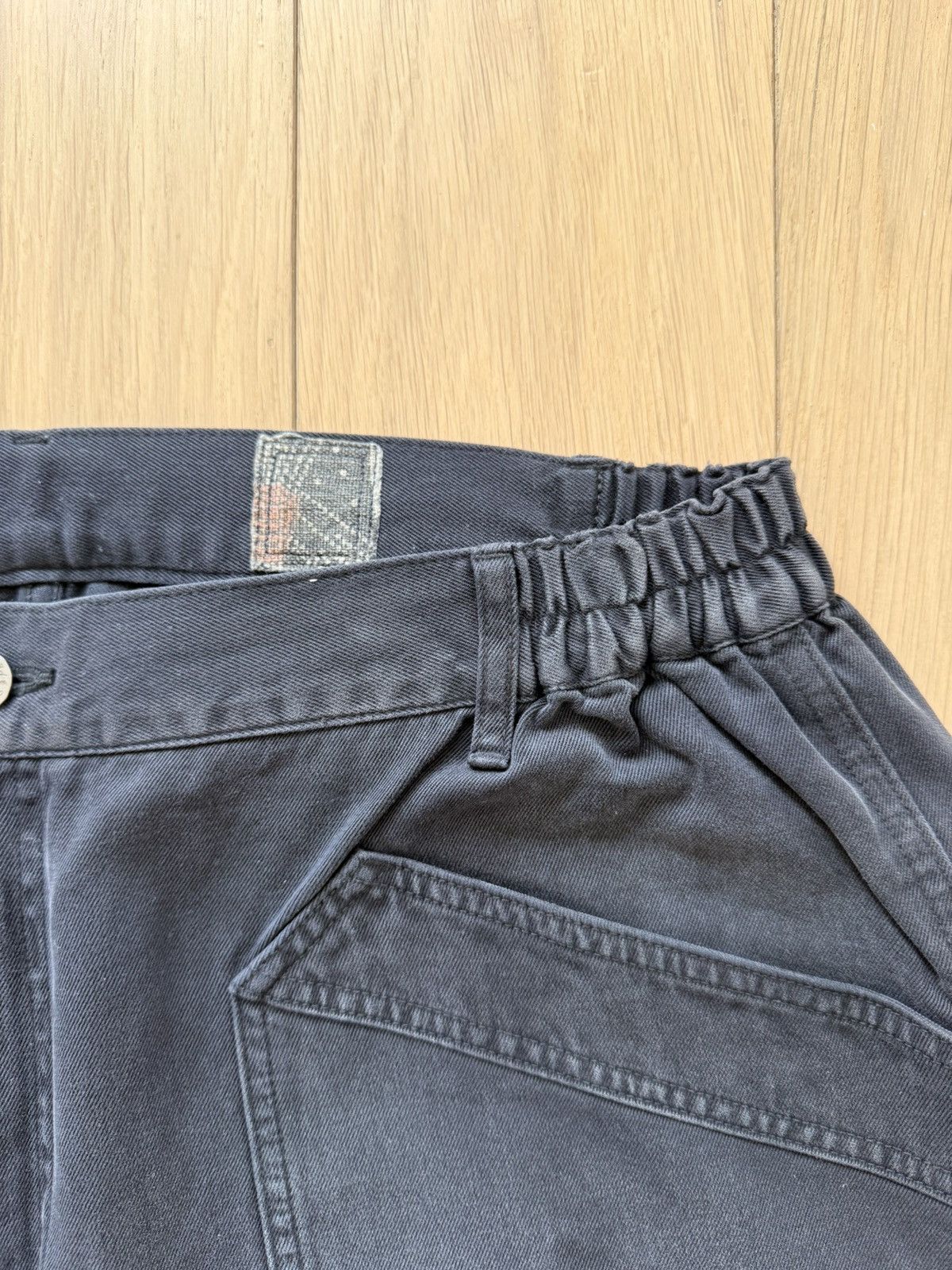 Visvim 23aw ict carrol pants dmgd blk