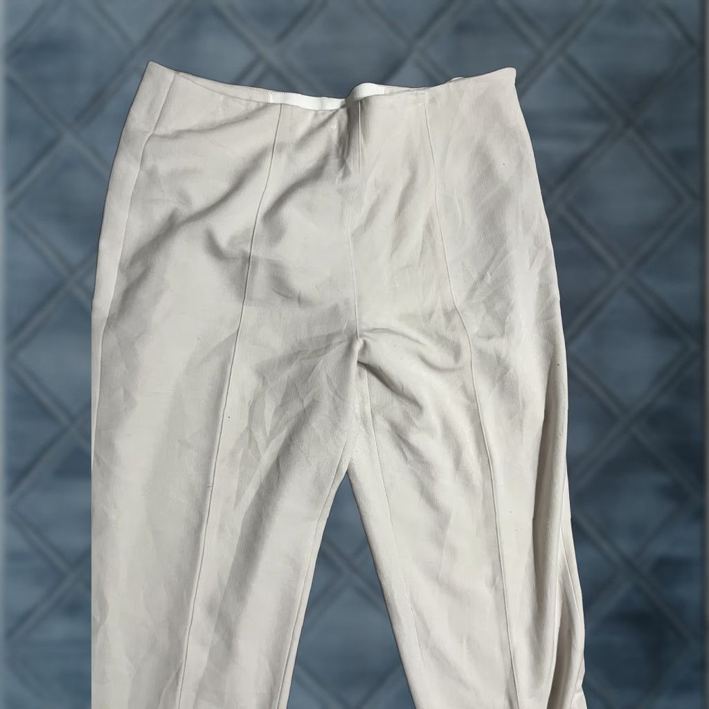 Orvis Orvis Womens Beige Straight Pants 12 Cropped 25 In Inseam Polyester Rayon Blend Cargo Size 34" / US 12 / IT 48 - 1 Thumbnail