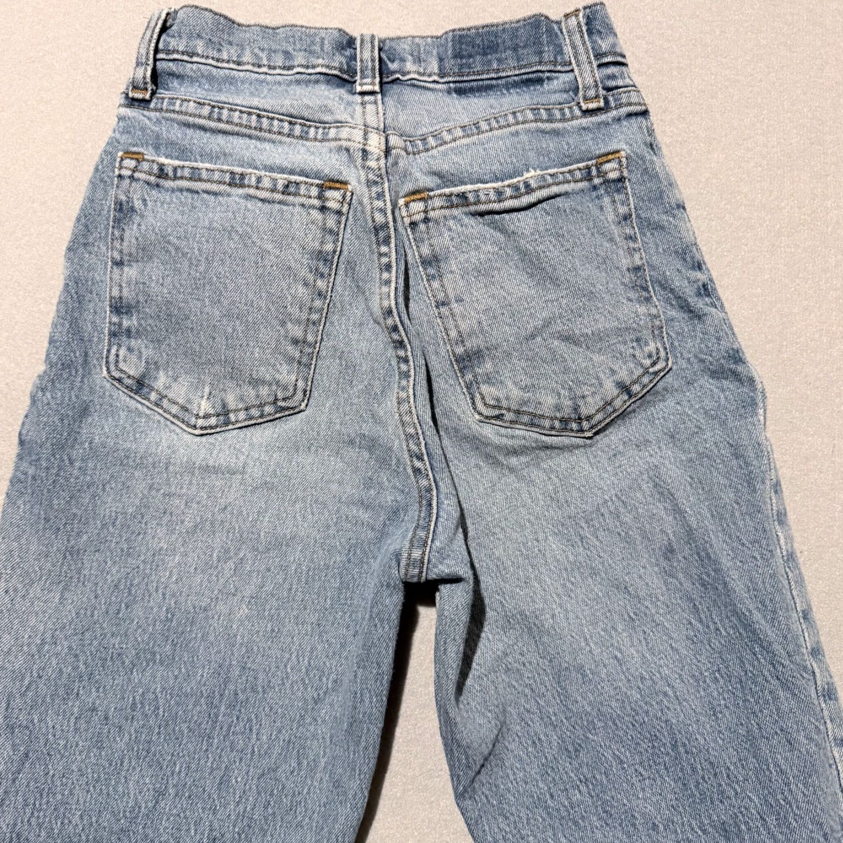 Abercrombie & Fitch Abercrombie & Fitch Curve Love Jeans Women's 90s Ultra High Rise Straight Blue 23 - Adult Regular Size Size 40" / US 18 - 4 Thumbnail