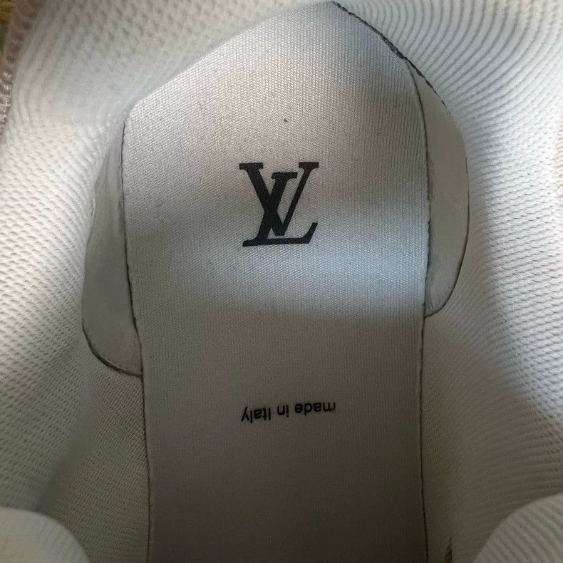 Louis Vuitton Louis Vuitton Trainer White Stampede Denim Board Shoes Size US 8.5 / EU 41-42 - 5 Thumbnail