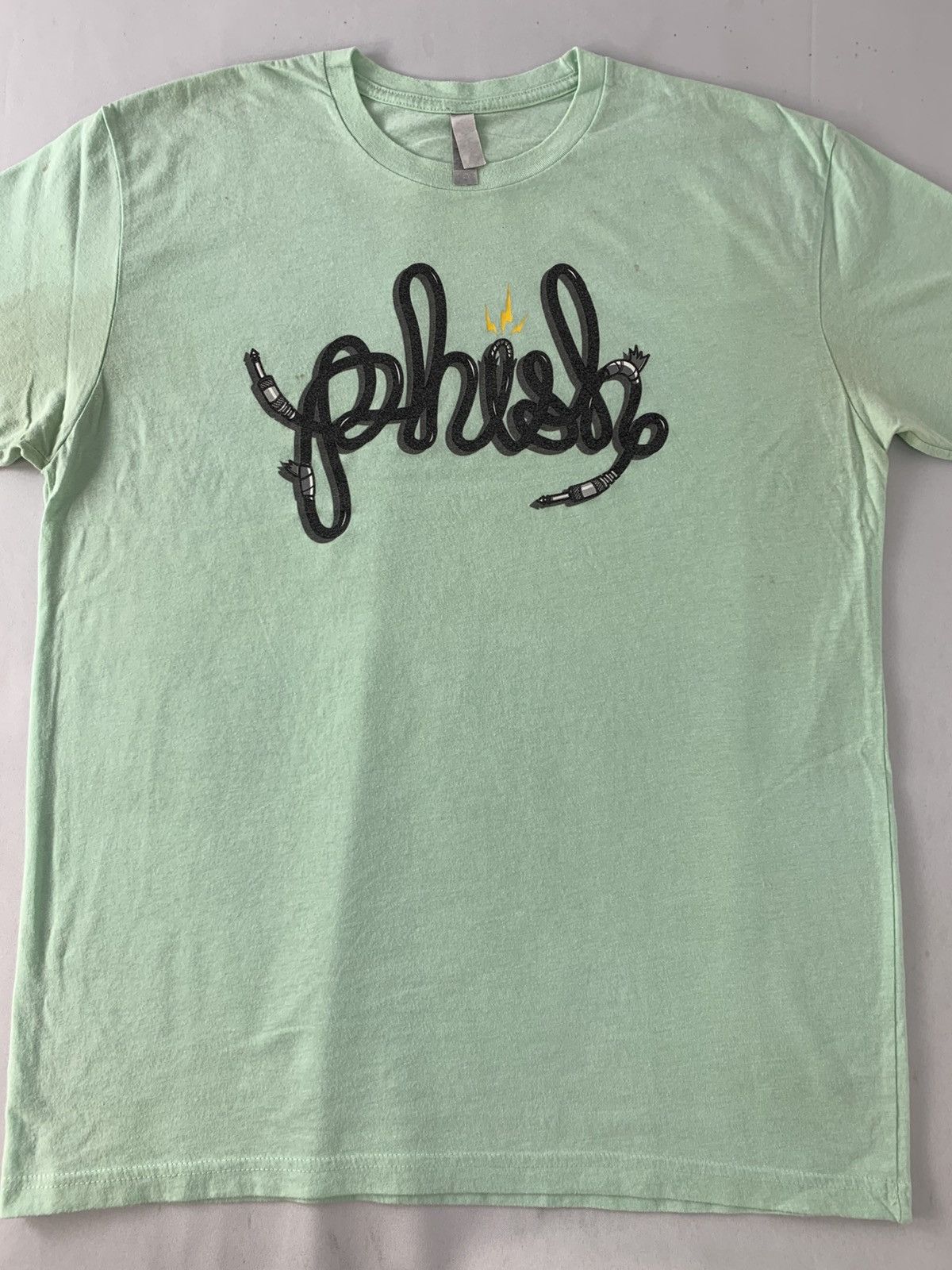 Other Phish Audio Jack Wire Light Green Printed Tee Tshirt Size US L / EU 52-54 / 3 - 3 Thumbnail