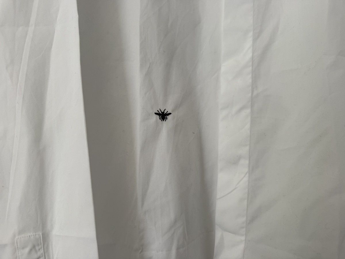 Dior Dior Bee Embroidered White Poplin Shirt Size US M / EU 48-50 / 2 - 5 Thumbnail