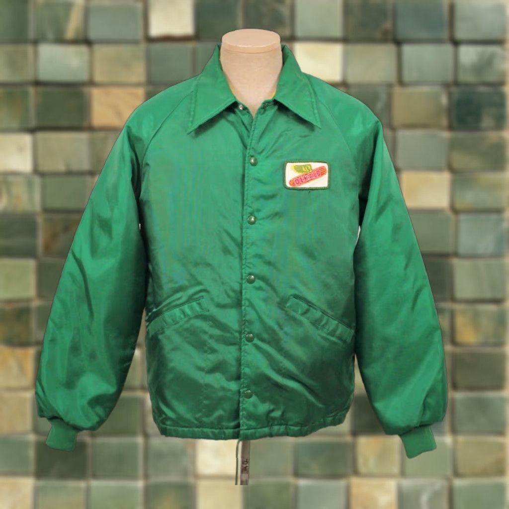 Vintage VINTAGE Swingster Jacket 70s Mens M Green Nylon Dekalb Jacket 1970s Size US M / EU 48-50 / 2 - 1 Thumbnail
