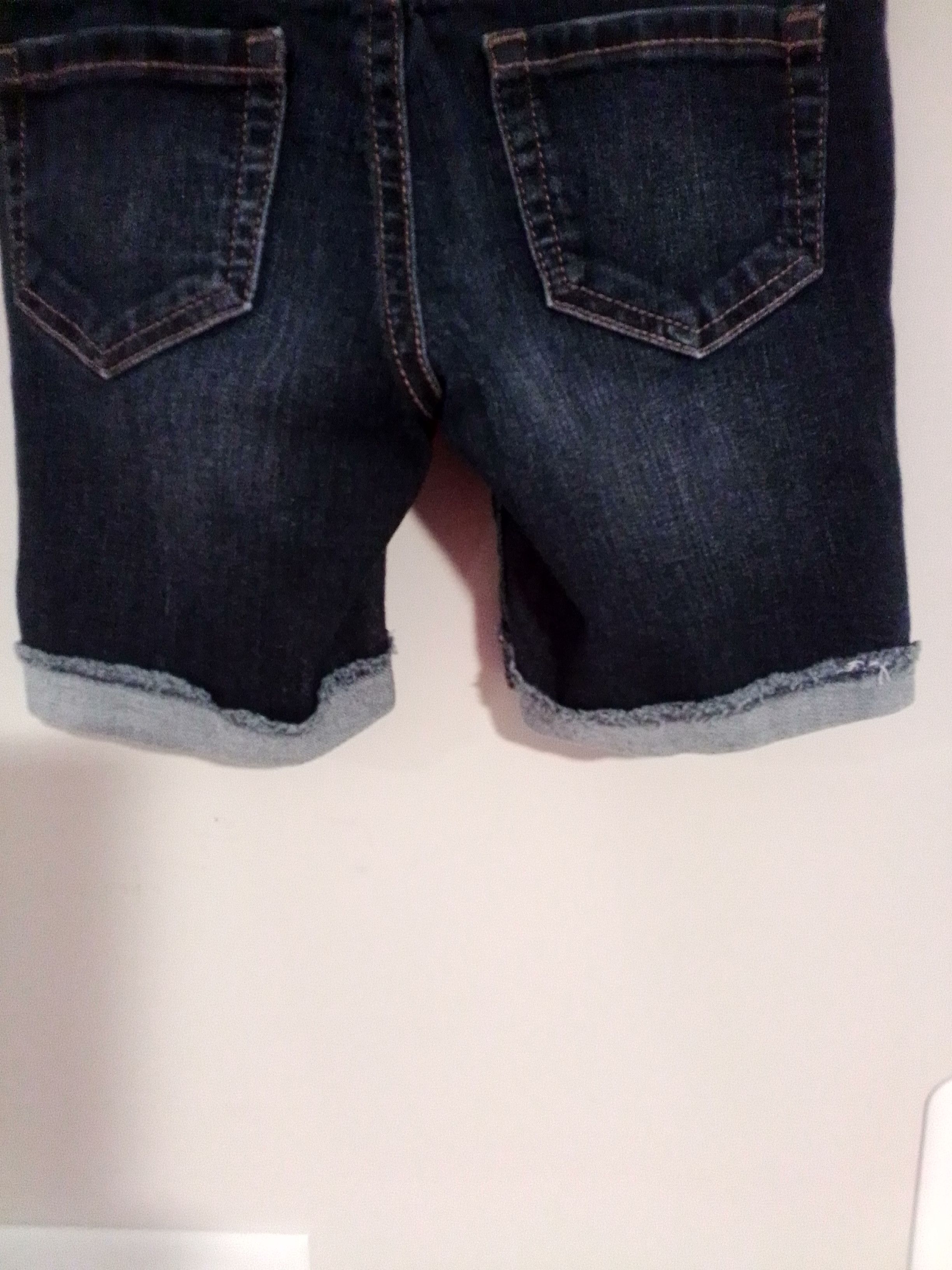 Arizona Jean Co. Girls Kids Dark Navy Distressed Shorts with Metal Buttons Size 30" / US 8 / IT 44 - 3 Thumbnail