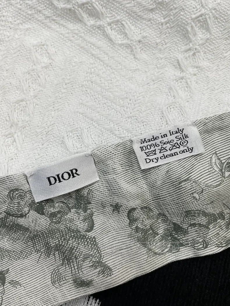 Dior Dior Blue-gray twilly silk scarf Size ONE SIZE - 4 Thumbnail