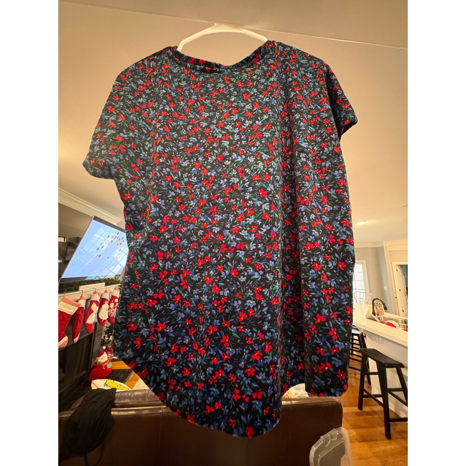 Loft LOFT Floral Short Sleeve Blouse Women’s XS Navy Red Blue Size XS / US 0-2 / IT 36-38 - 4 Thumbnail
