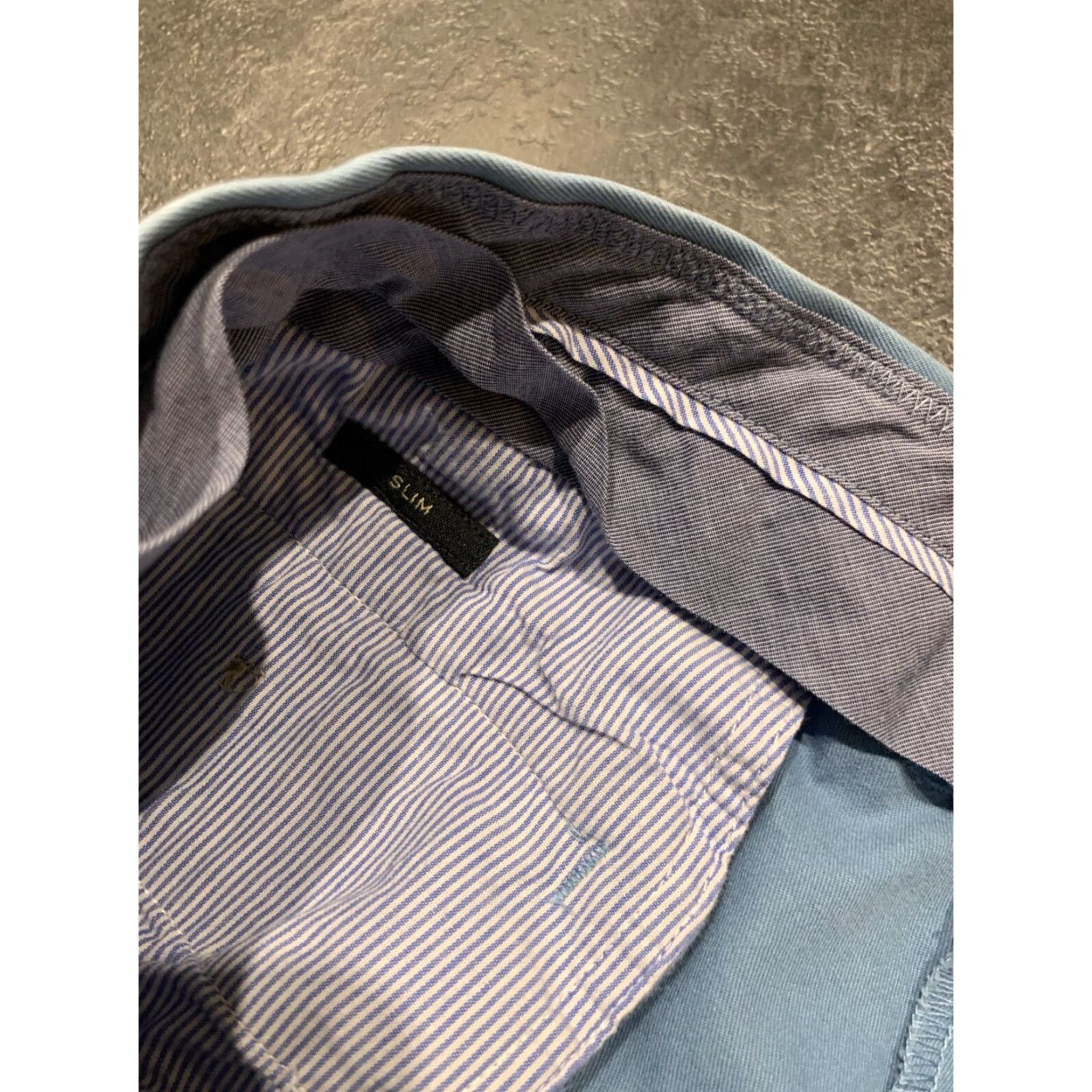 J.Crew J.CREW Bowery Slim Straight Blue Dress Pants Mens 34x29 Mid Rise Cotton Size US 34 / EU 50 - 6 Thumbnail