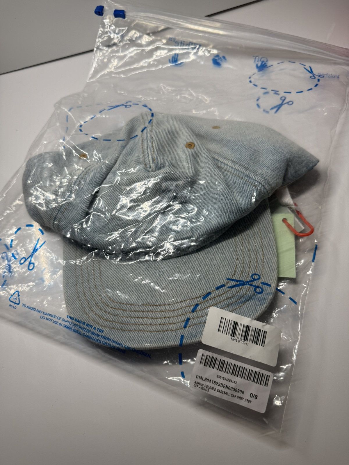 Off-White Off White - Arrows Denim Baseball Cap Size ONE SIZE - 9 Thumbnail