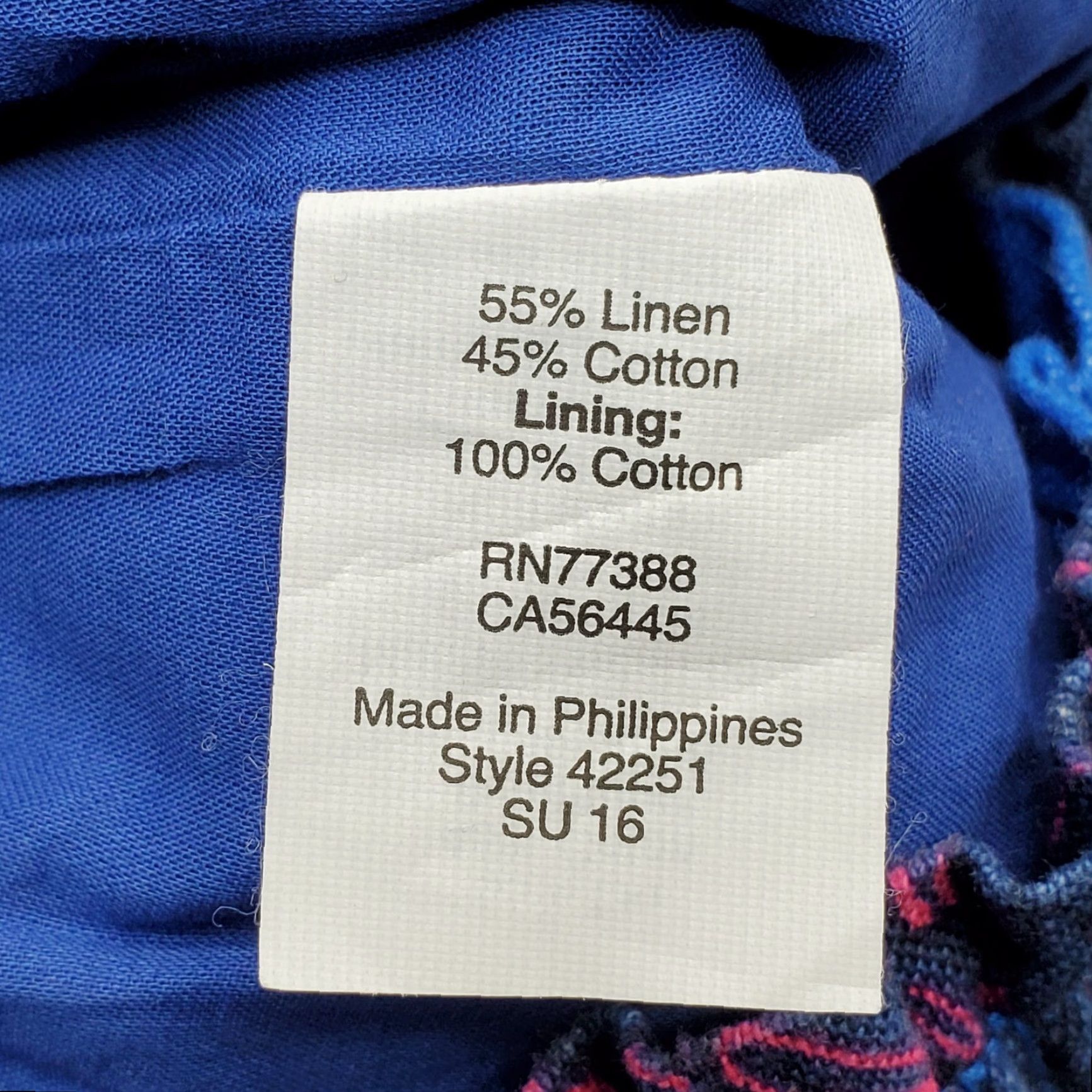 J.Crew J.CREW Mini Skirt Womens Size 00 Multicolor Floral Linen Stretch Elastic Waist Skirt Womens Size 00 Multicolor Floral Linen Stretch Elastic Waist Size 24" / US 00 / IT 34 - 6 Thumbnail