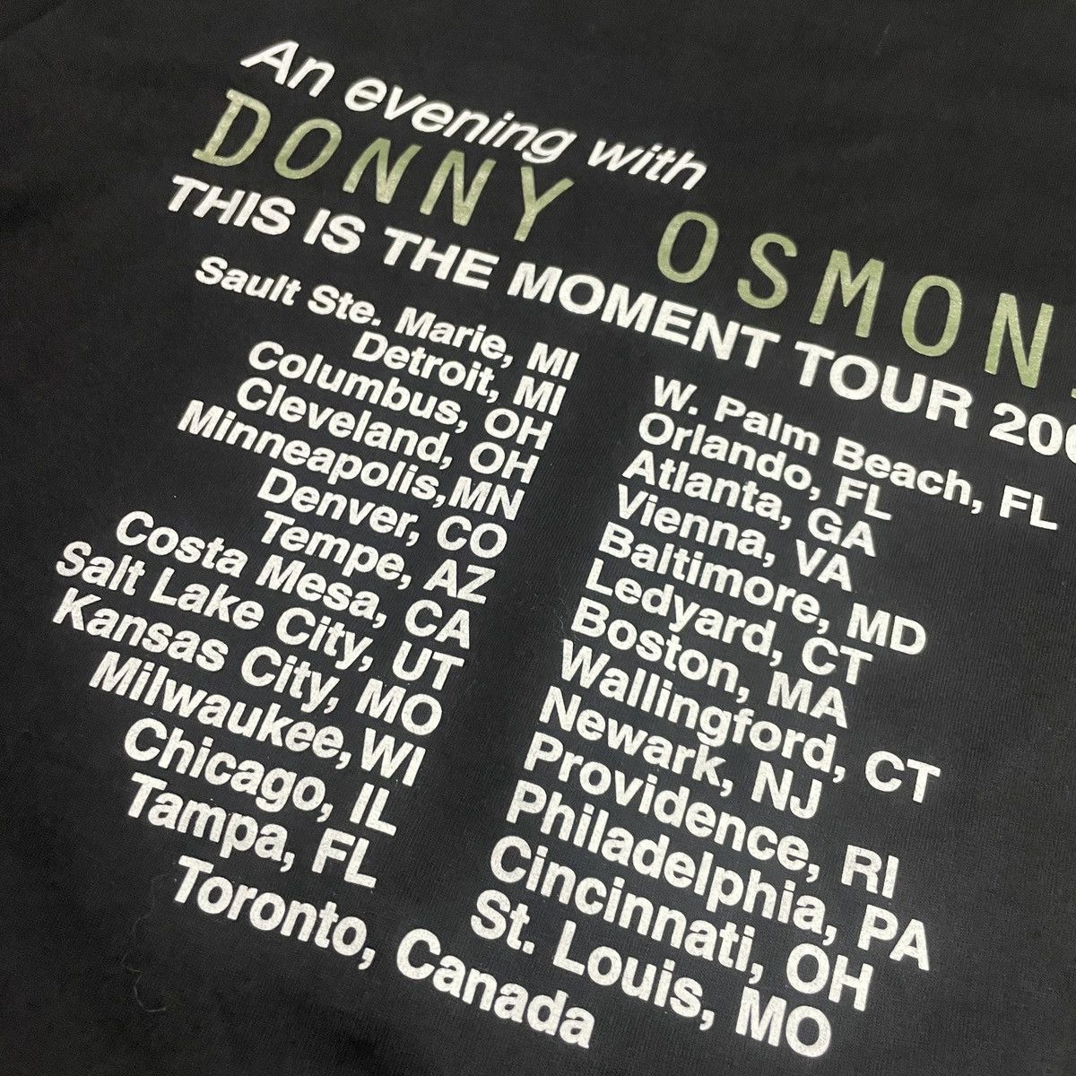 Band Tees Vintage Donny Osmand Tour Tee Size US XL / EU 56 / 4 - 7 Thumbnail