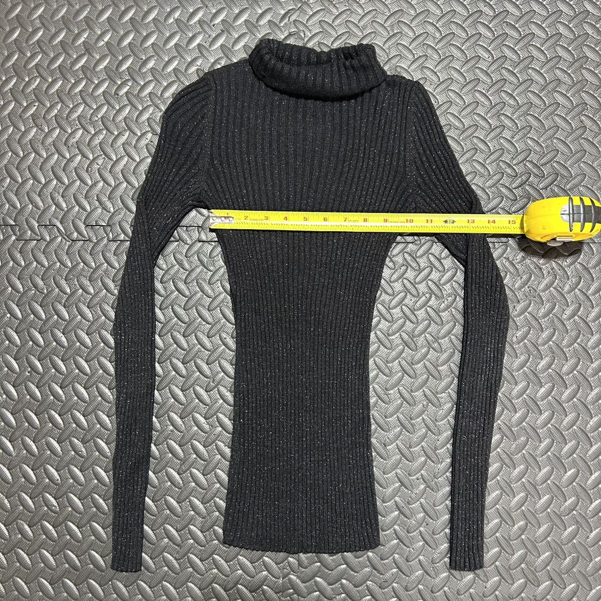 Express Express Turtleneck Sweater Metallic Shimmer Sparkle Small Size S / US 4 / IT 40 - 3 Thumbnail