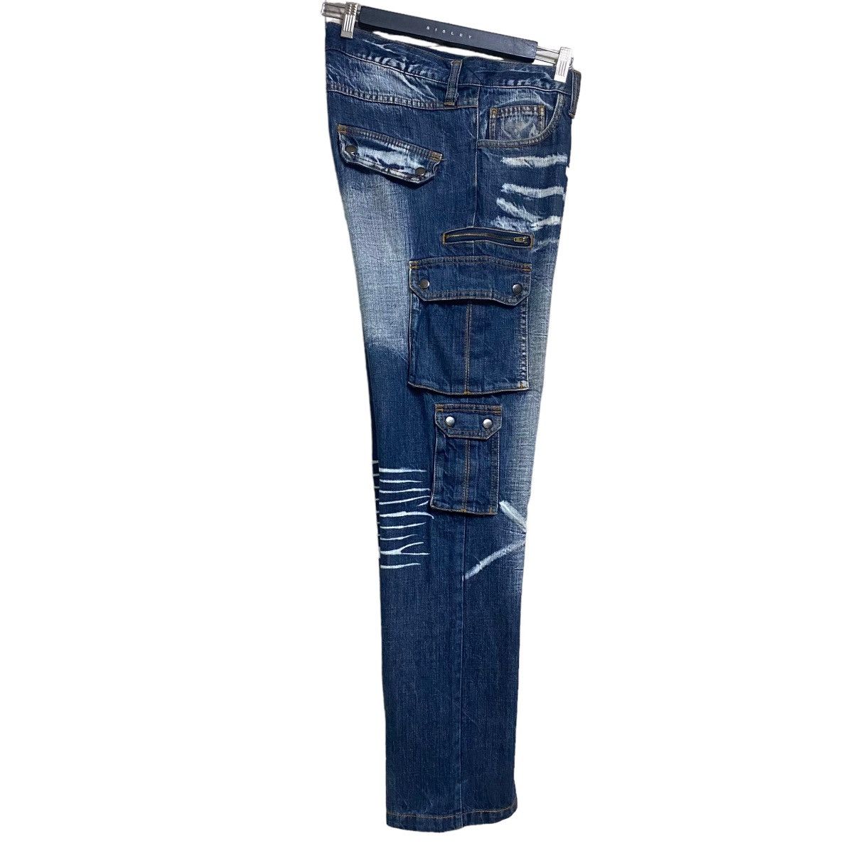 Japanese Brand Japanese Brand Vomanie Denim Cargo Pants Size US 34 / EU 50 - 6 Thumbnail