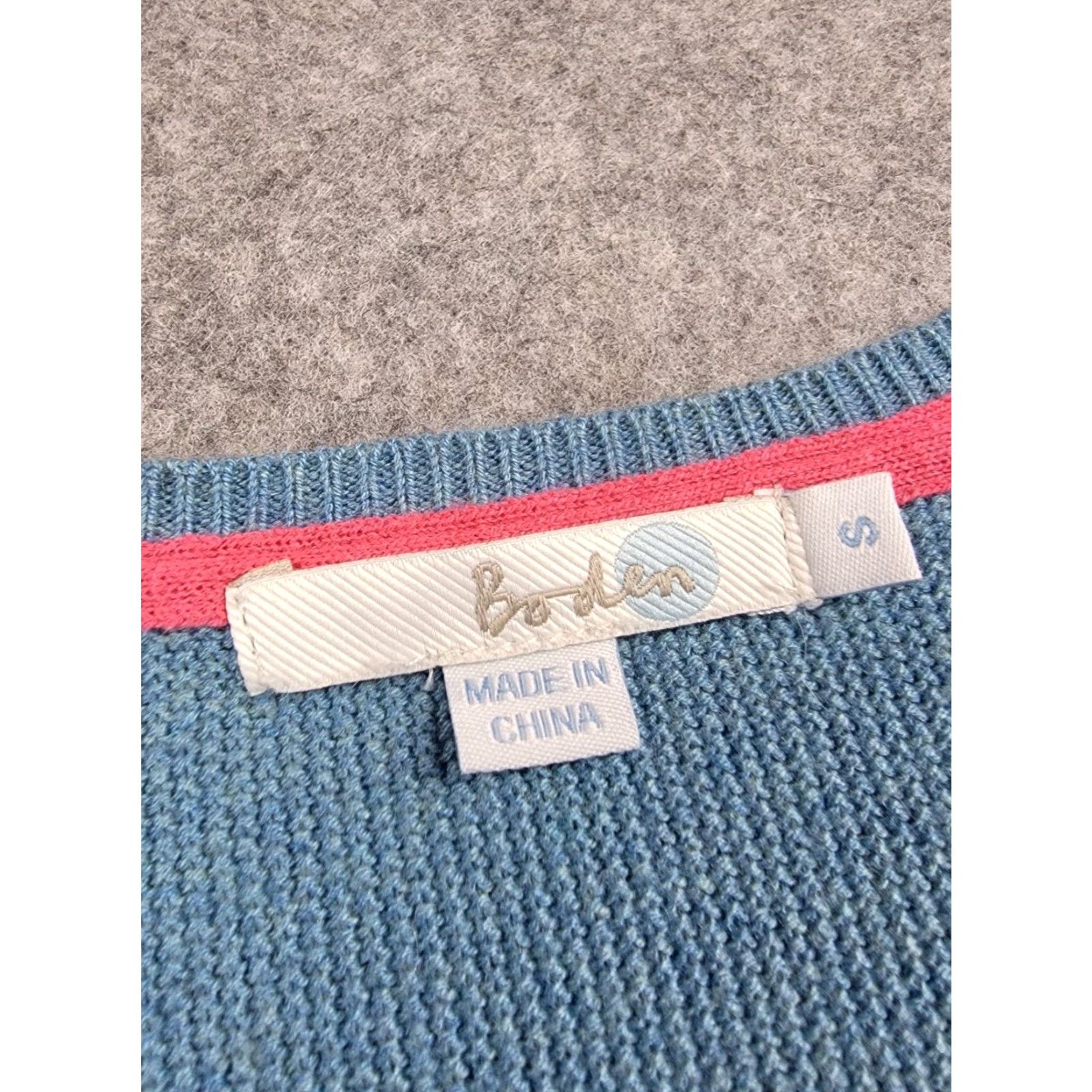 Boden Boden Sweater Womens Small Blue Tunic Wool Blend Tunic Casual Classic Size S / US 4 / IT 40 - 2 Thumbnail