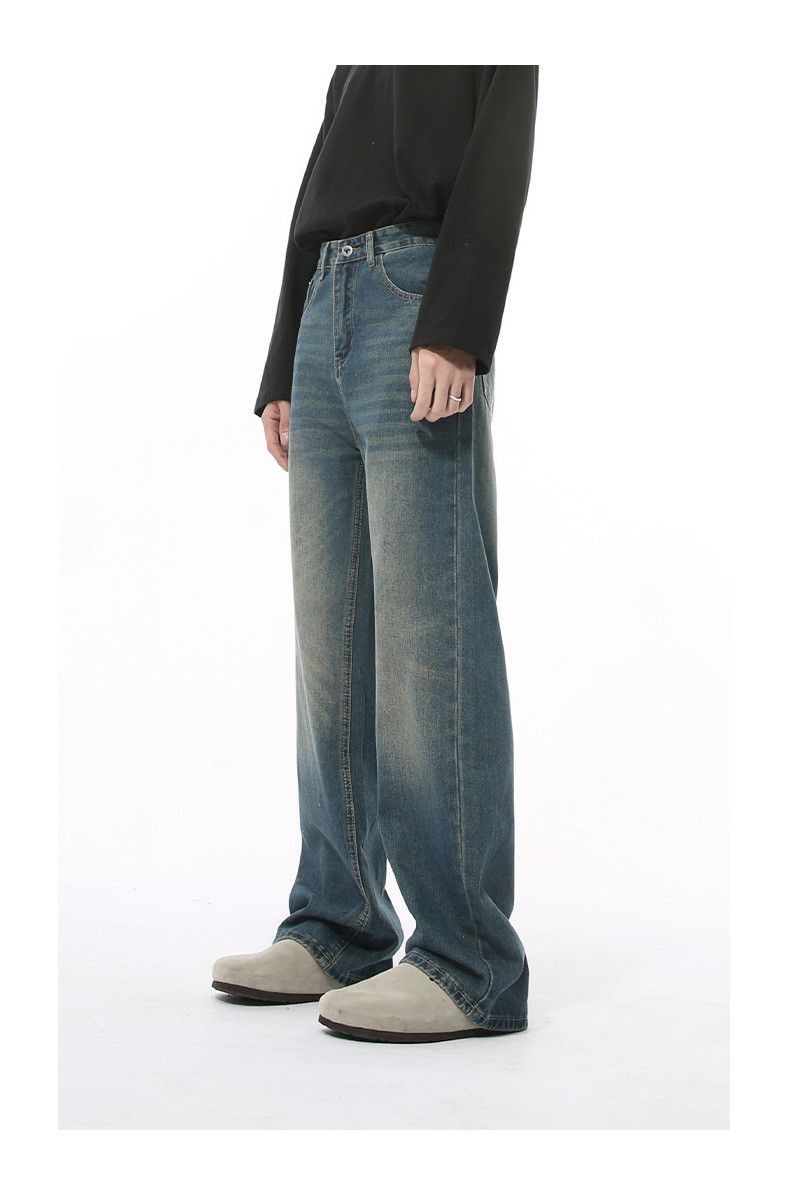 Japanese Brand × Jean Retro distressed washed straight versatile casual jeans Size US 32 / EU 48 - 7 Thumbnail