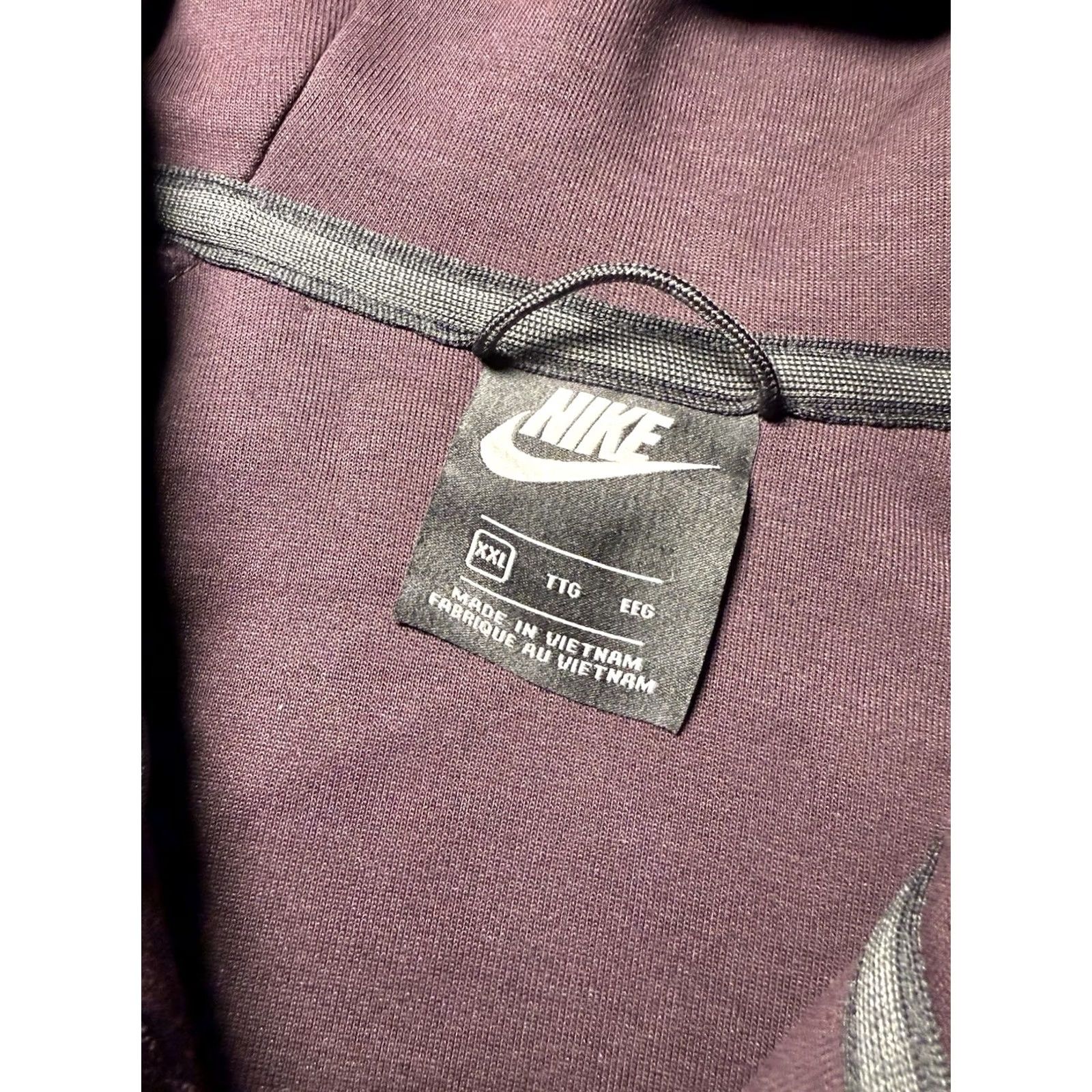 Nike Nike Tech Hoodie Deep Purple Plum 2XL Fleece ZIP Activewear Mens Boys? Size US XXL / EU 58 / 5 - 5 Thumbnail