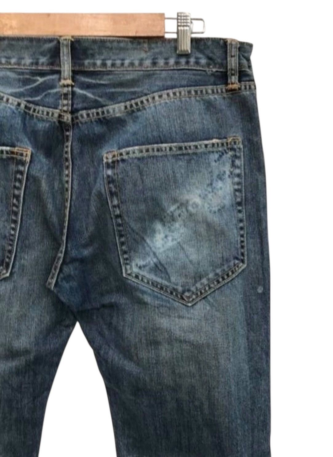Ed Hardy Ed Hardy by Christian Audigier Bleach Denim Pants Size US 34 / EU 50 - 12 Thumbnail