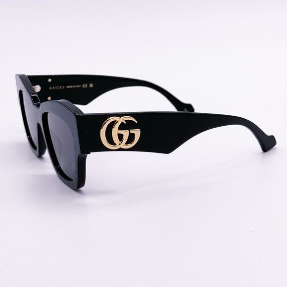 Gucci NEW GUCCI SUNGLASSES GG1422S 001 WOMEN SQUARE BLACK EYEWEAR Size ONE SIZE - 7 Thumbnail