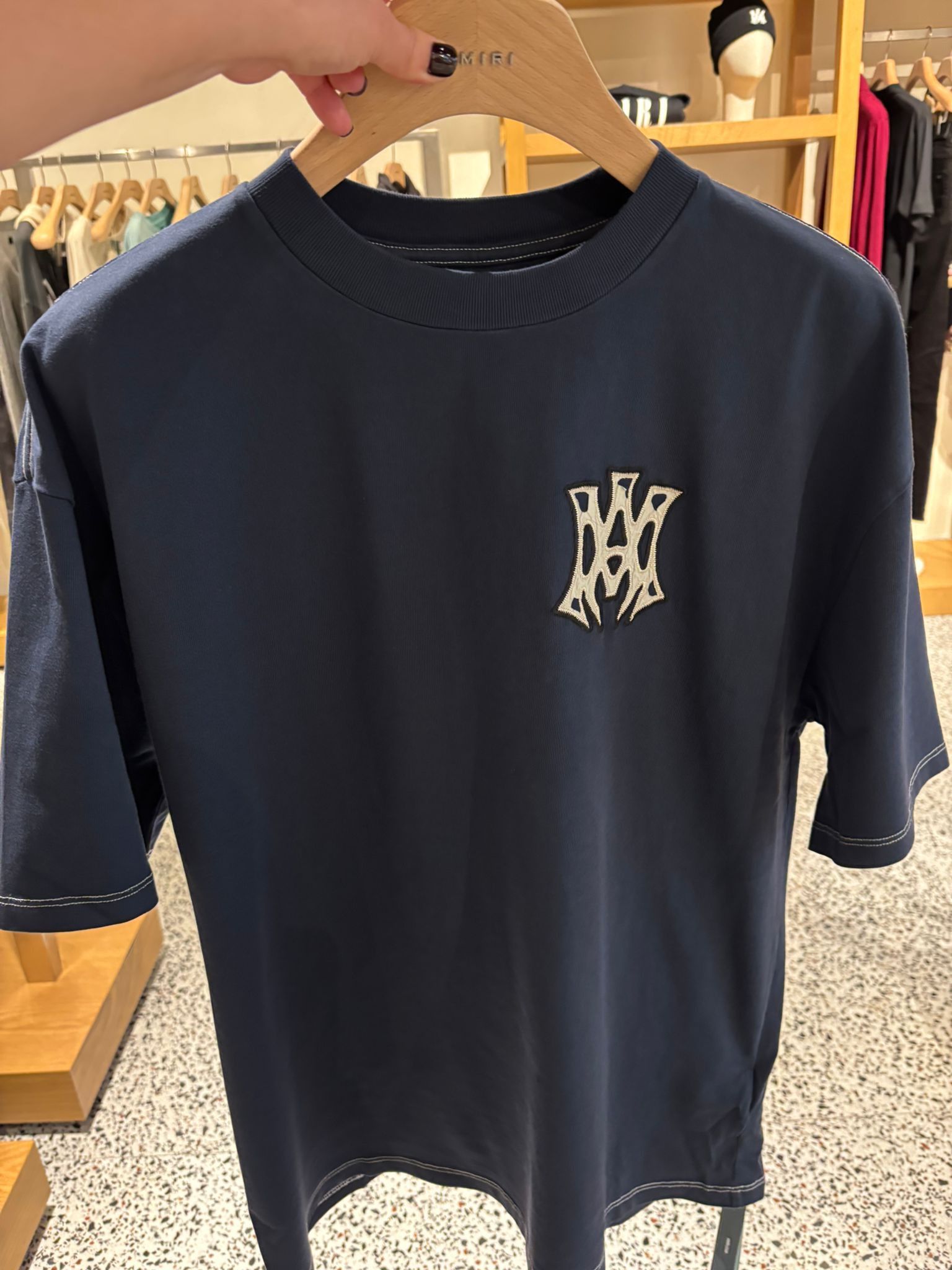 Amiri o1orln1125 Skate T-Shirt in Navy Size US XL / EU 56 / 4 - 1 Thumbnail