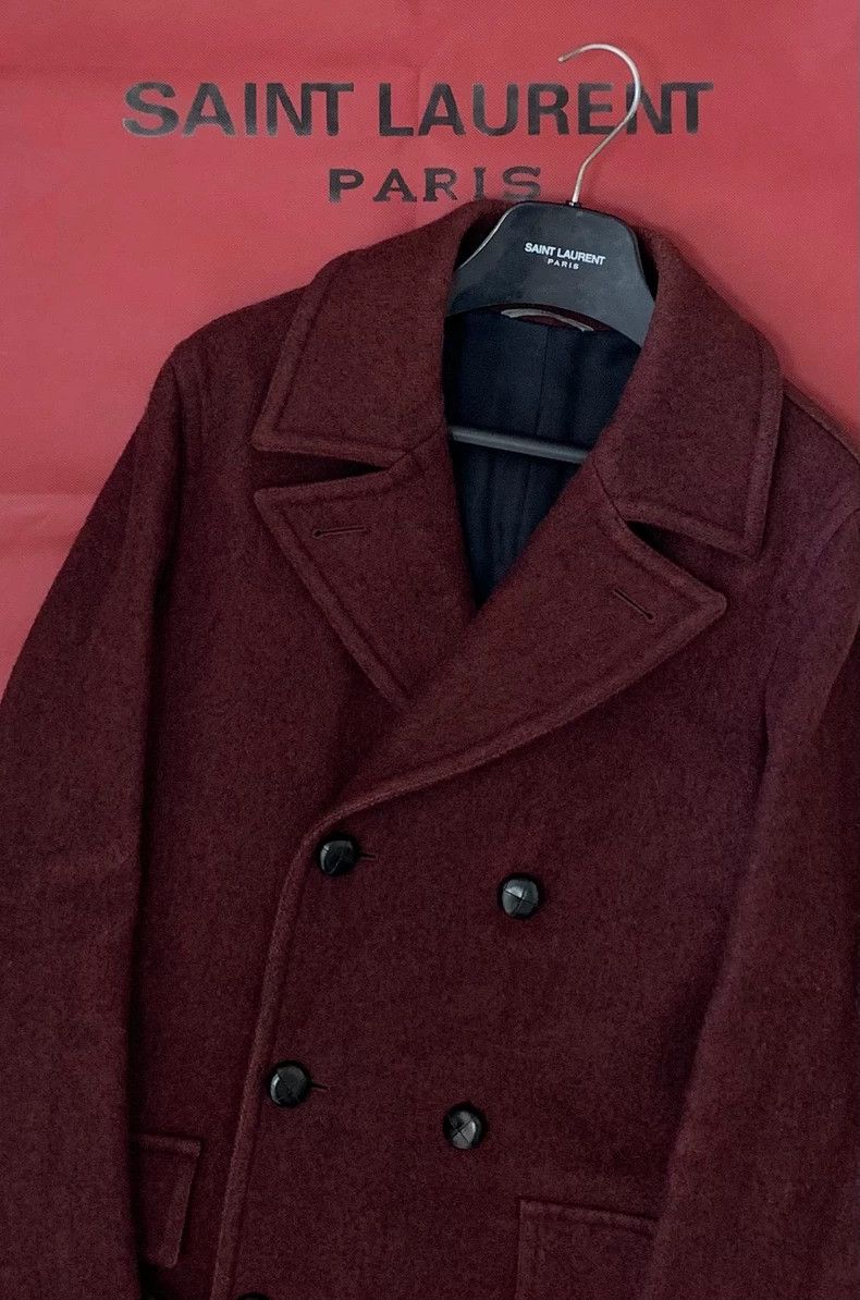 Dior Dior 15fw catwalk Burgundy double-breasted coat Nextarrow-2 Size US S / EU 44-46 / 1 - 7 Thumbnail