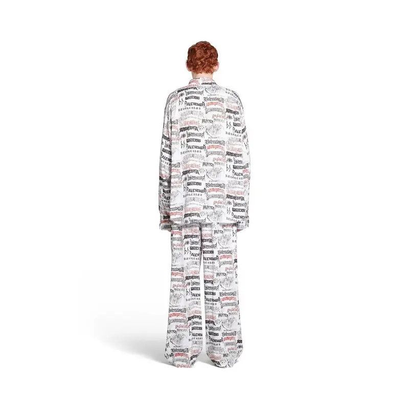 Balenciaga o1tr1nto1025 DIY Metal Allover Shirt Large Fit in White Size US XL / EU 56 / 4 - 2 Thumbnail