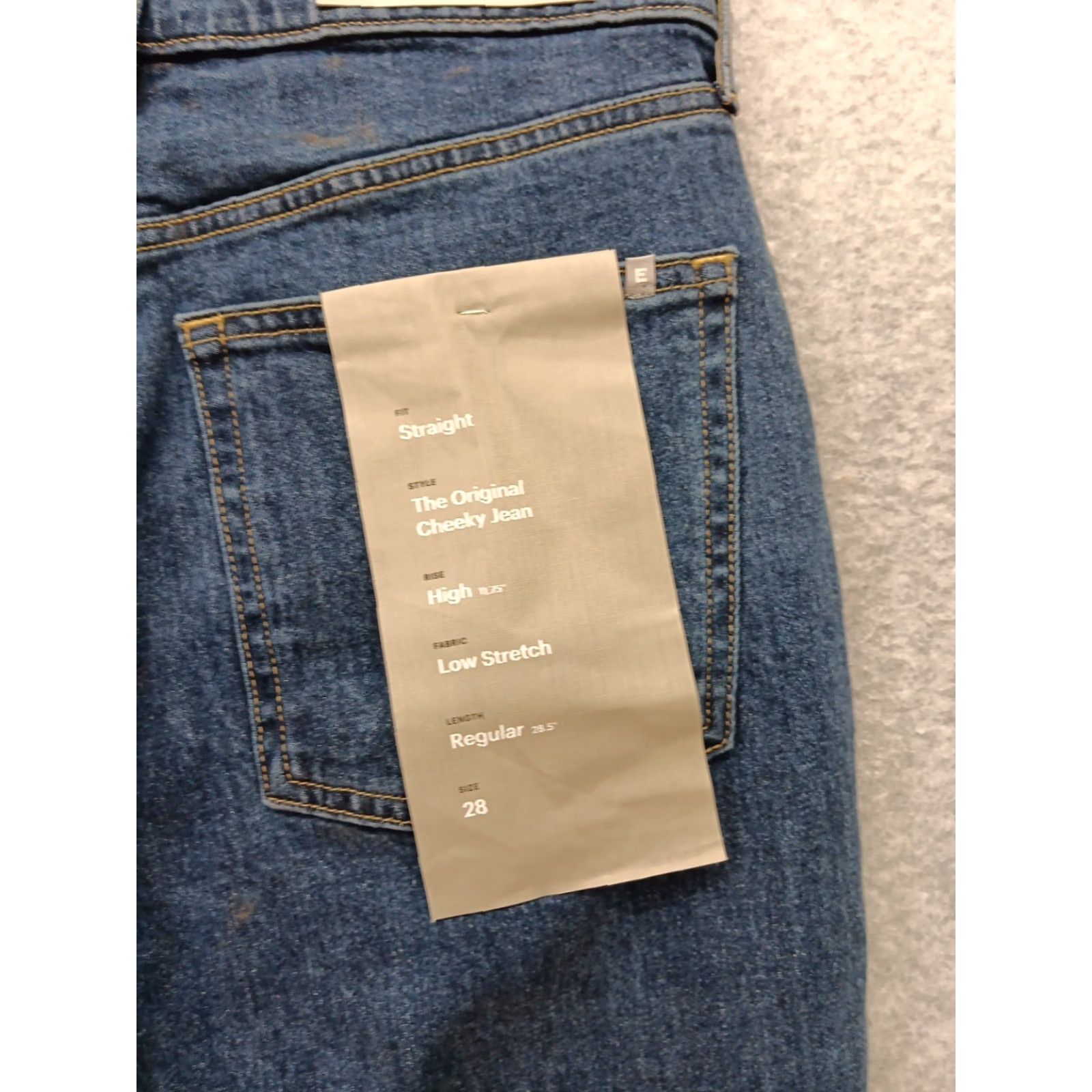 Everlane Everlane Jeans The Original Cheeky Size 28 Blue Organic Cotton Straight Leg Size 28" / US 6 / IT 42 - 5 Thumbnail