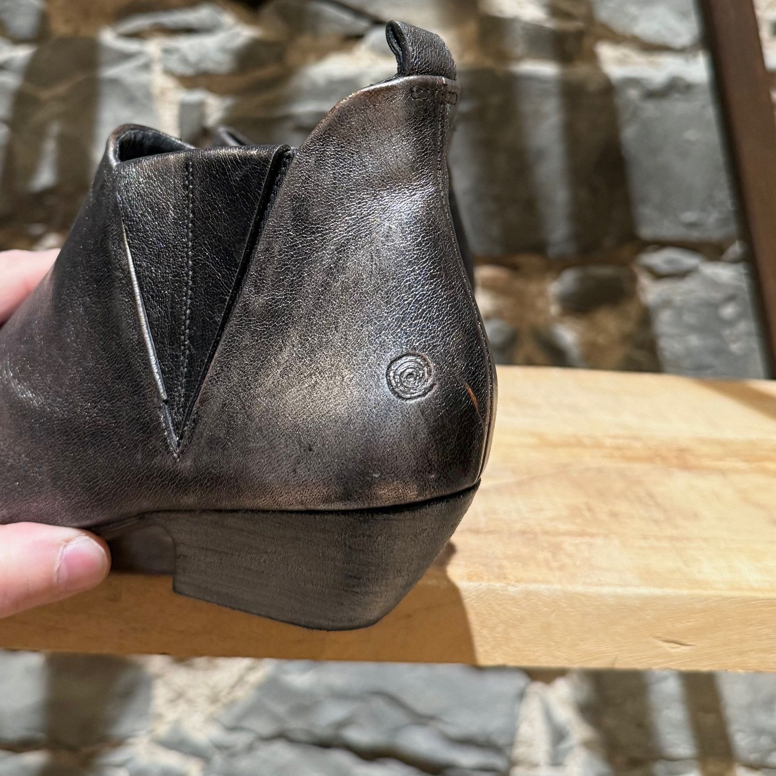 Marsell Marsell Silver Metallic Distressed Ankle Boots Size US 6 / IT 36 - 6 Thumbnail