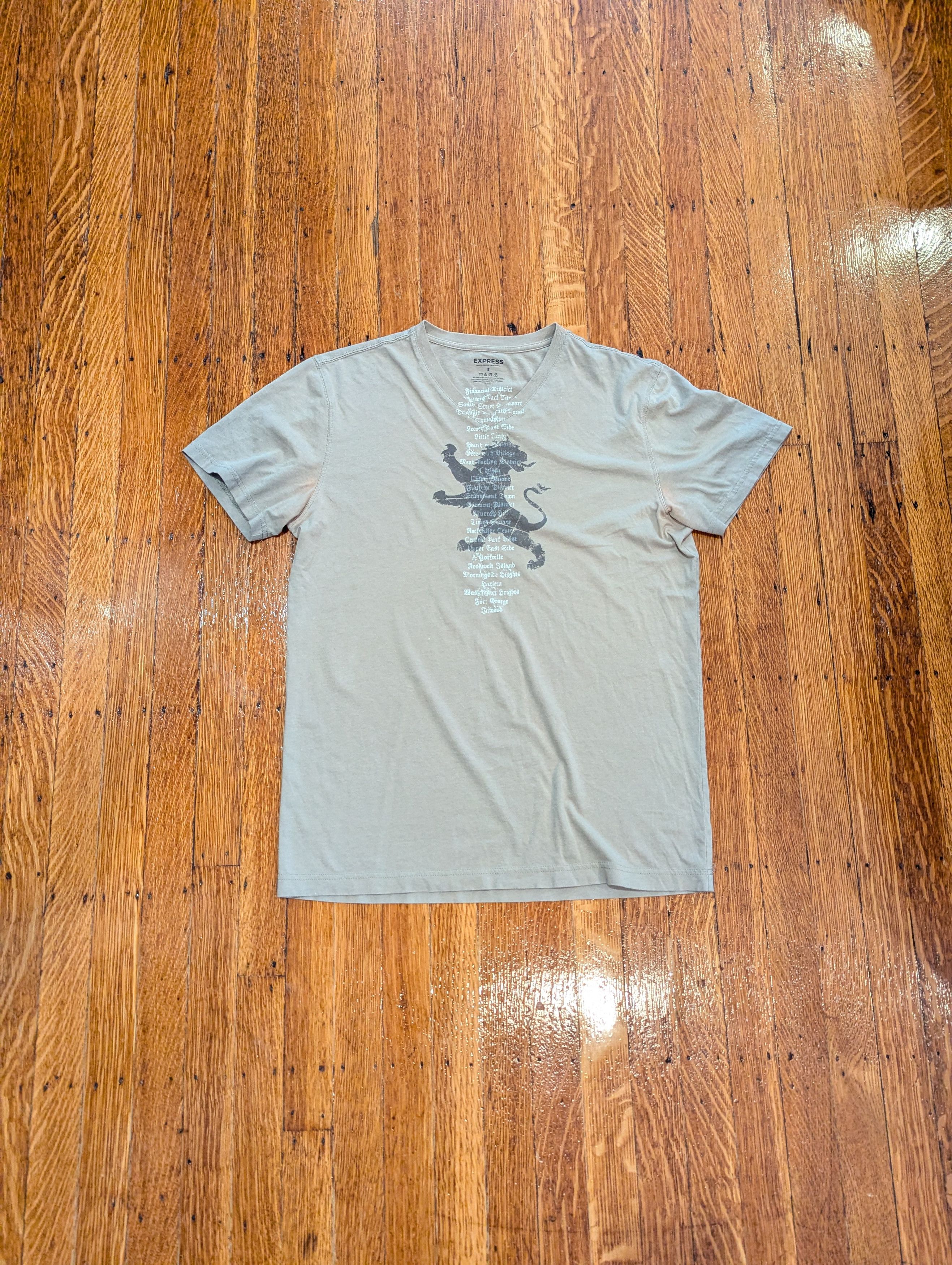 Express Y2K Express V-Neck T-Shirt Size US S / EU 44-46 / 1 - 1 Thumbnail