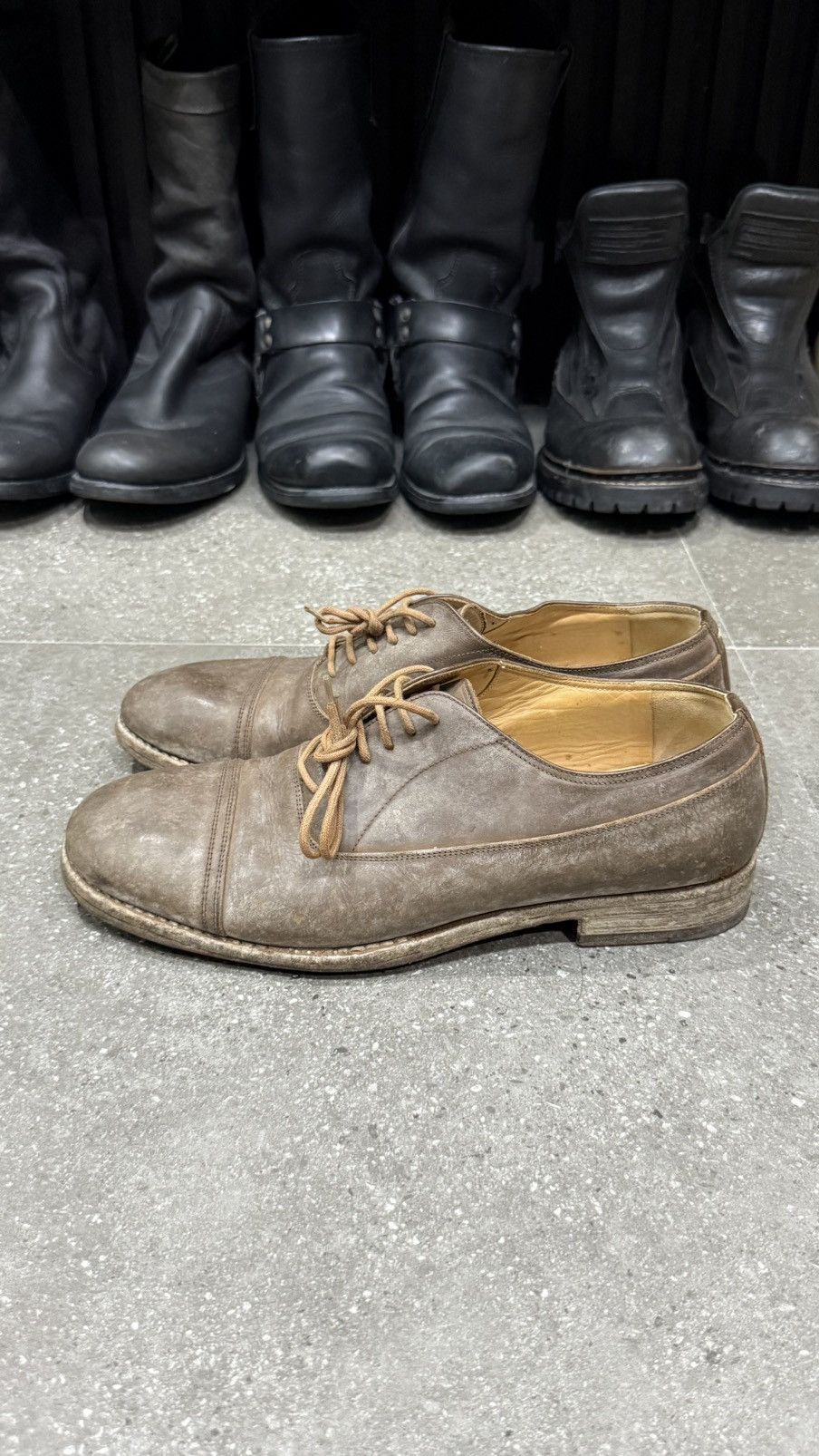 Leather × Maison Margiela maison margiela mold effect leather oxford Size US 8.5 / EU 41-42 - 7 Thumbnail
