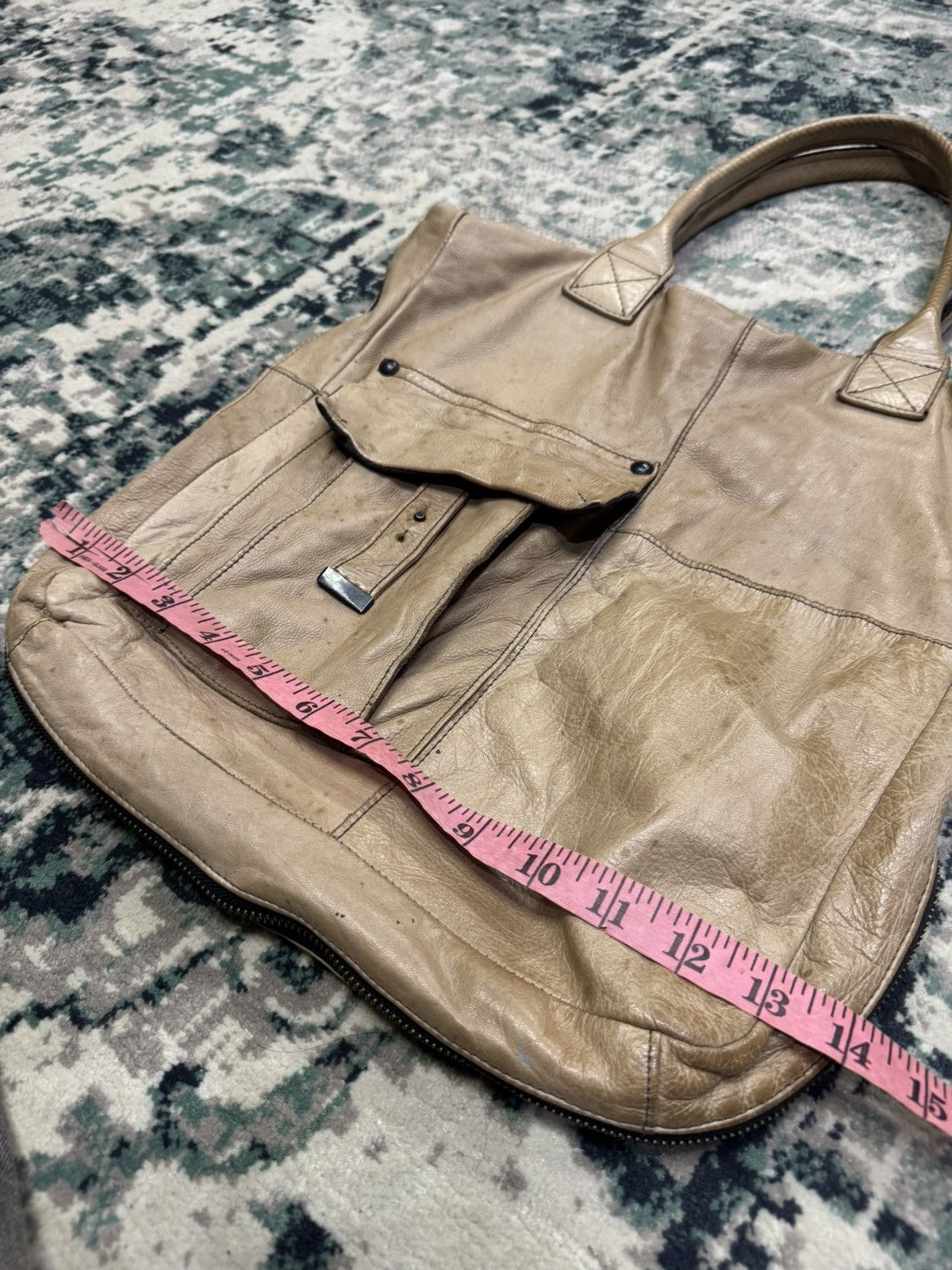 14th Addiction DECADE SOFT LEATHER SIDE ZIPPER TOTE BAG Size ONE SIZE - 3 Thumbnail