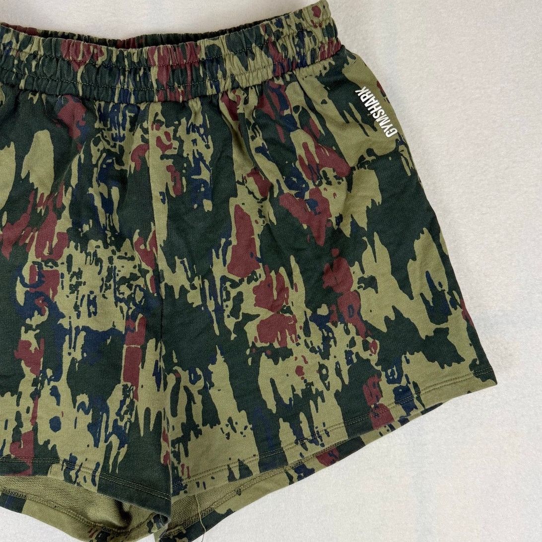 Gymshark Gymshark Women's Graphic Camo Shorts - Size M - Excellent Size 30" / US 8 / IT 44 - 4 Thumbnail