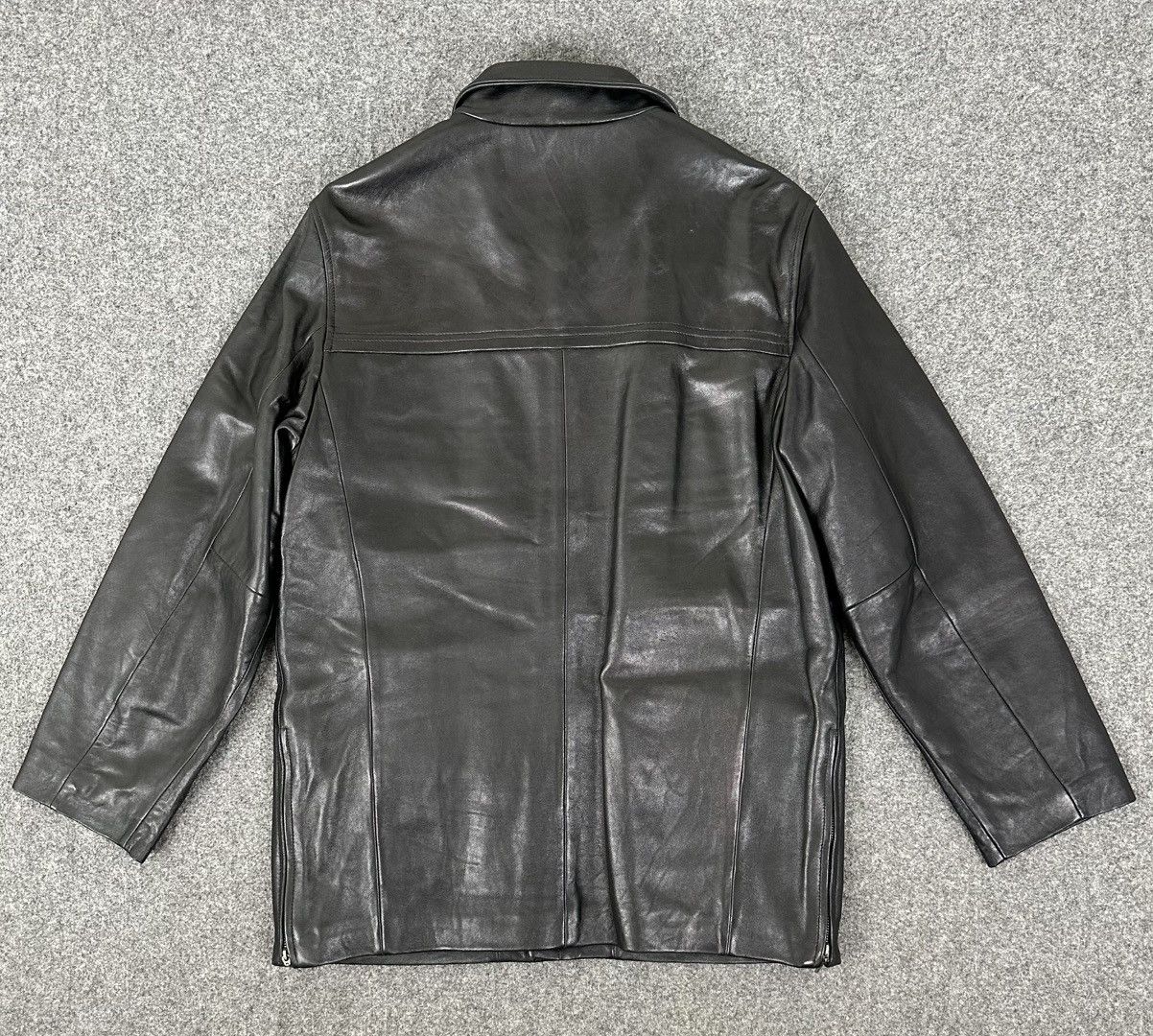Balenciaga Balenciaga - Nicolas Ghesquiere 1997 Zip-Up Leather Jacket Size US M / EU 48-50 / 2 - 7 Thumbnail
