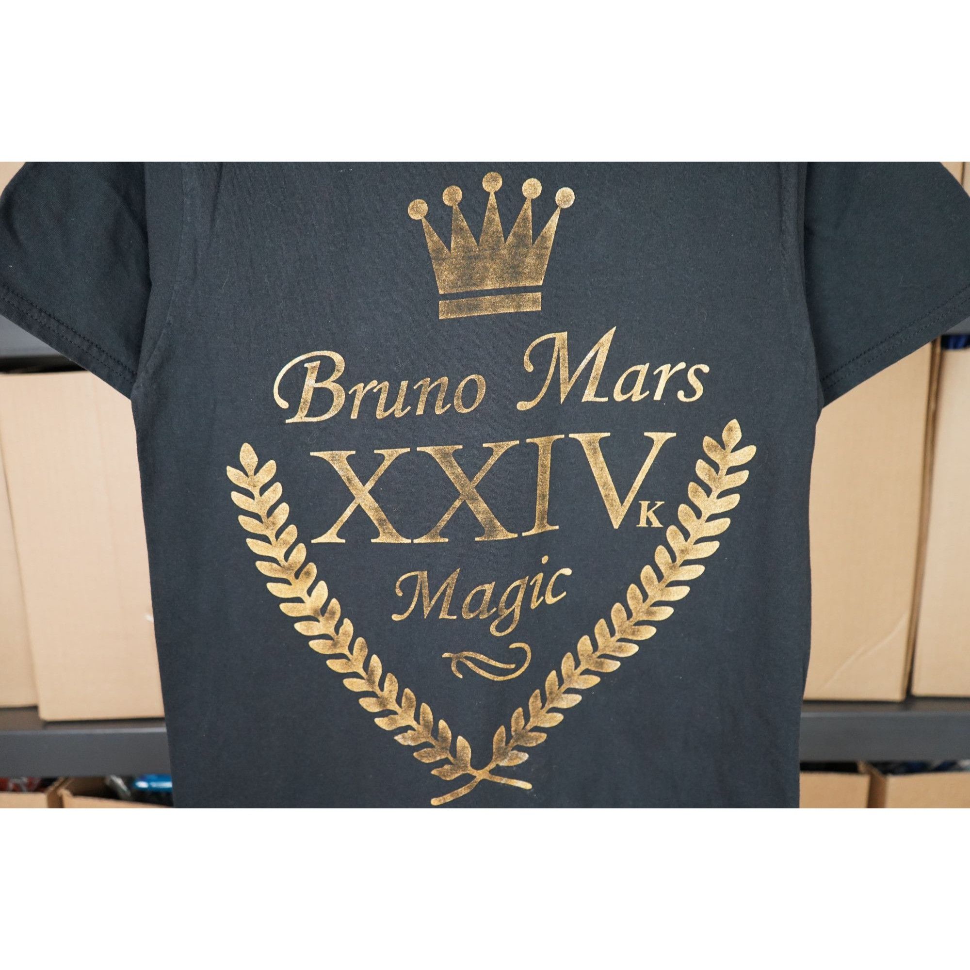 Band Tees Bruno Mars 24k Magic World Tour Tee Men's S #446 Size US S / EU 44-46 / 1 - 3 Thumbnail