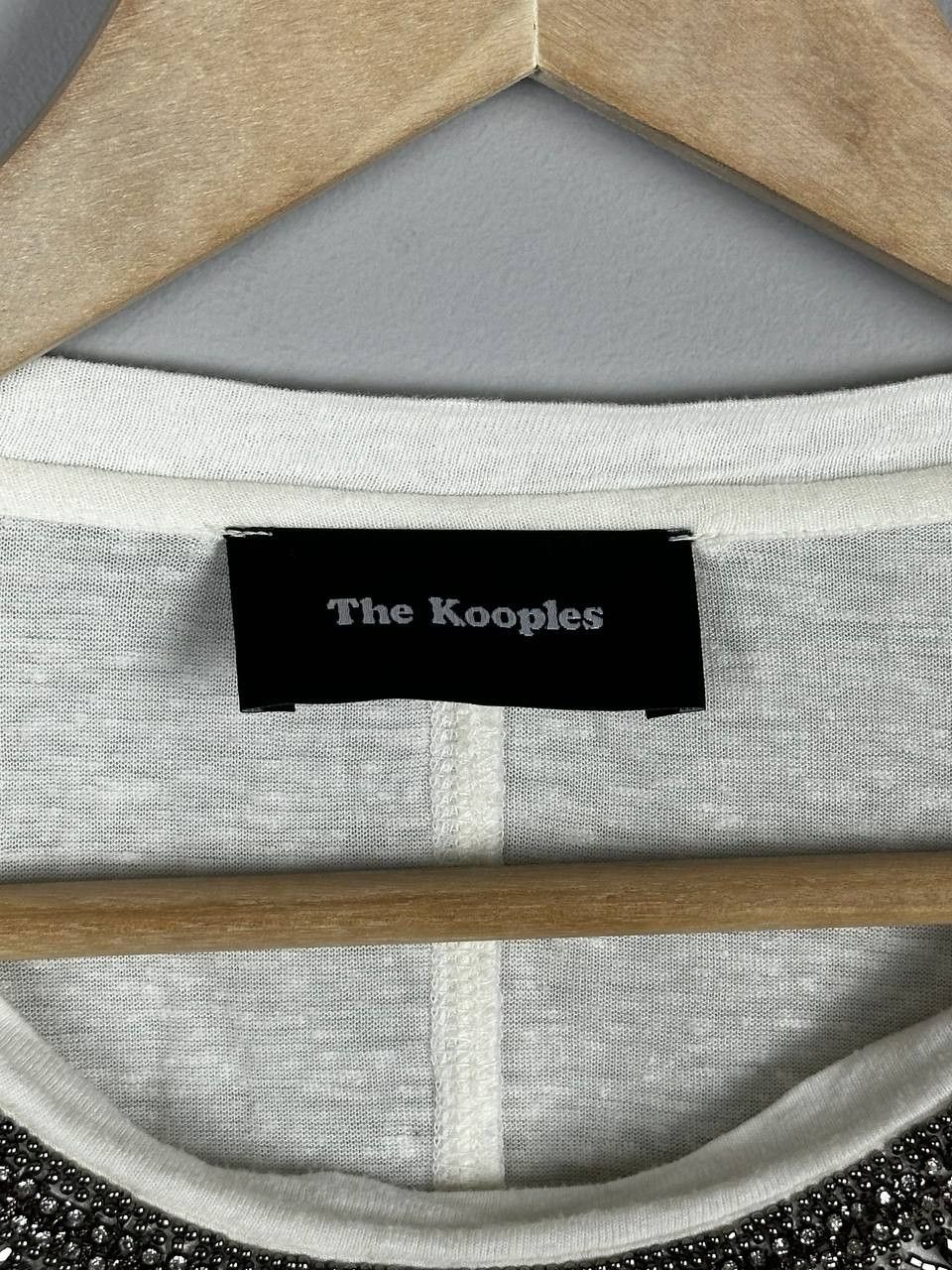 The Kooples The Kooples Oversized Linen Rhinestone T Shirt Size S / US 4 / IT 40 - 5 Thumbnail