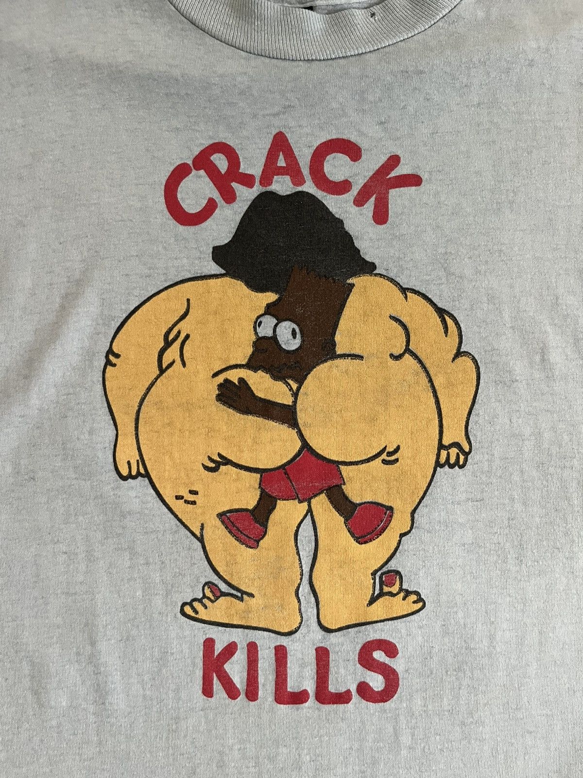 Other Vintage Bootleg Bart “Crack Kills” Tee Size US L / EU 52-54 / 3 - 2 Thumbnail