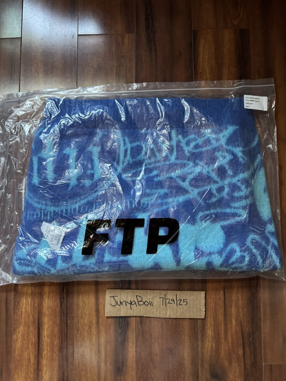 Fuck The Population FTP Archive Mohair Sweater Royal Blue Small Size US S / EU 44-46 / 1 - 5 Thumbnail