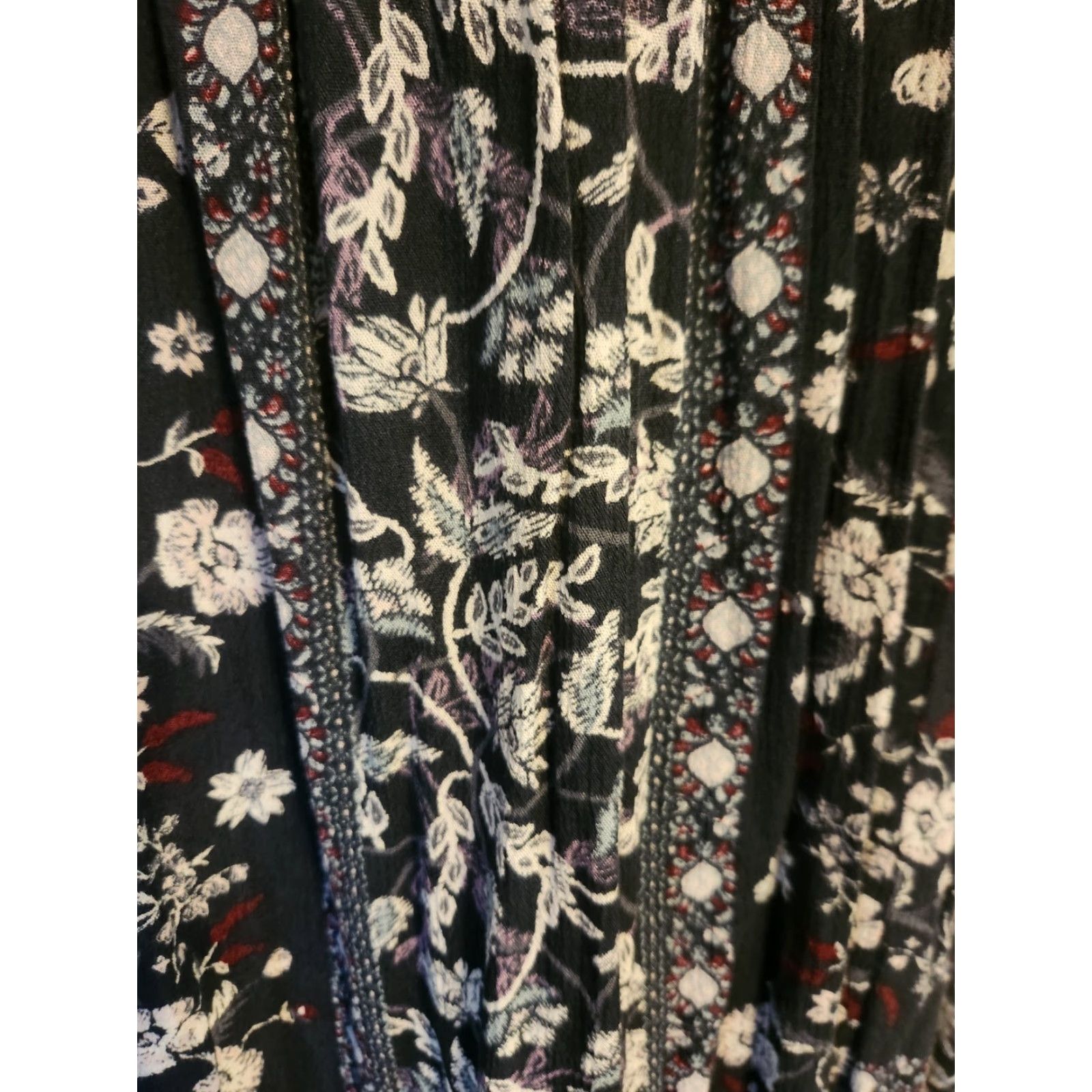 Vintage Knox Rose Dress Embroidered Trim Floral Shift Hippie Boho 2X XXL Size XXL / US 16-18 / IT 52-54 - 4 Thumbnail