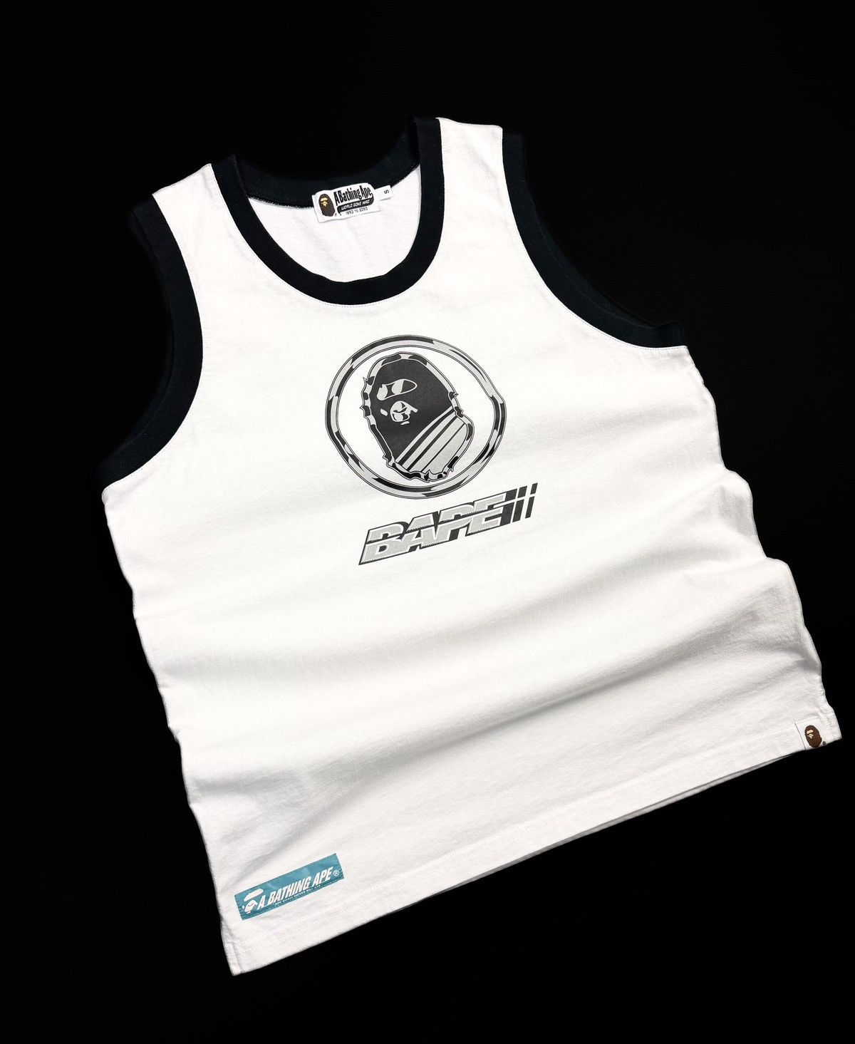 Bape BAPE White Reflective Graphic Tank Top Streetwear Japan Y2K Size US S / EU 44-46 / 1 - 3 Thumbnail