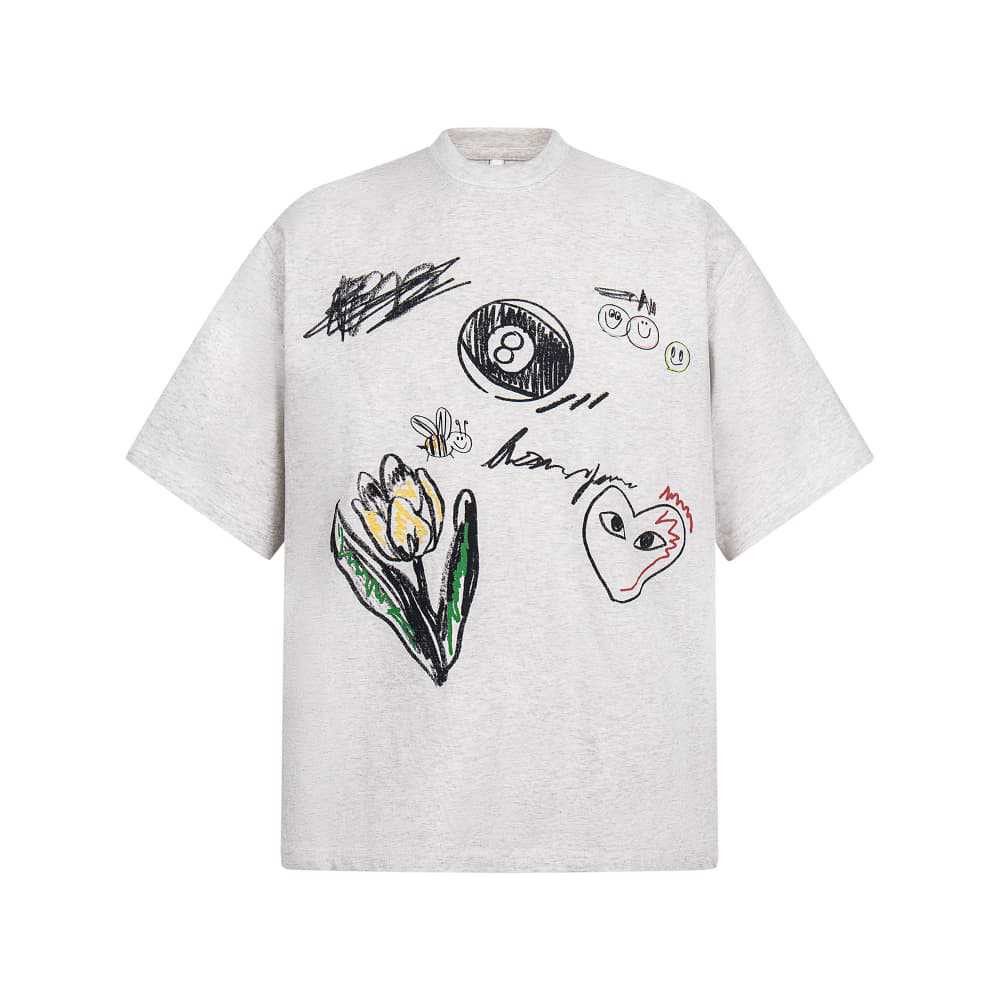 Japanese Brand × Vintage Men's hip-hop street trend graffiti print casual loose tee Size US M / EU 48-50 / 2 - 1 Thumbnail