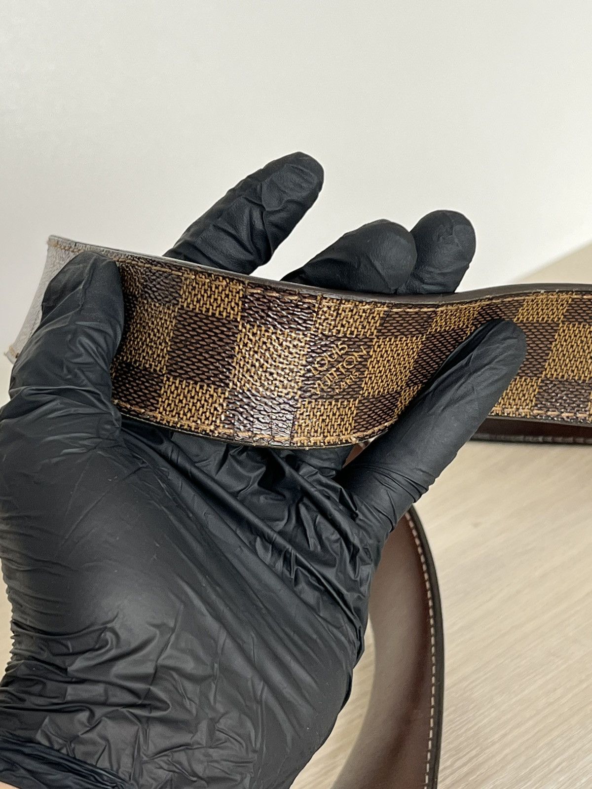 Louis Vuitton Louis Vuitton Damier Ebene Inventeur Belt Size 40 - 10 Thumbnail