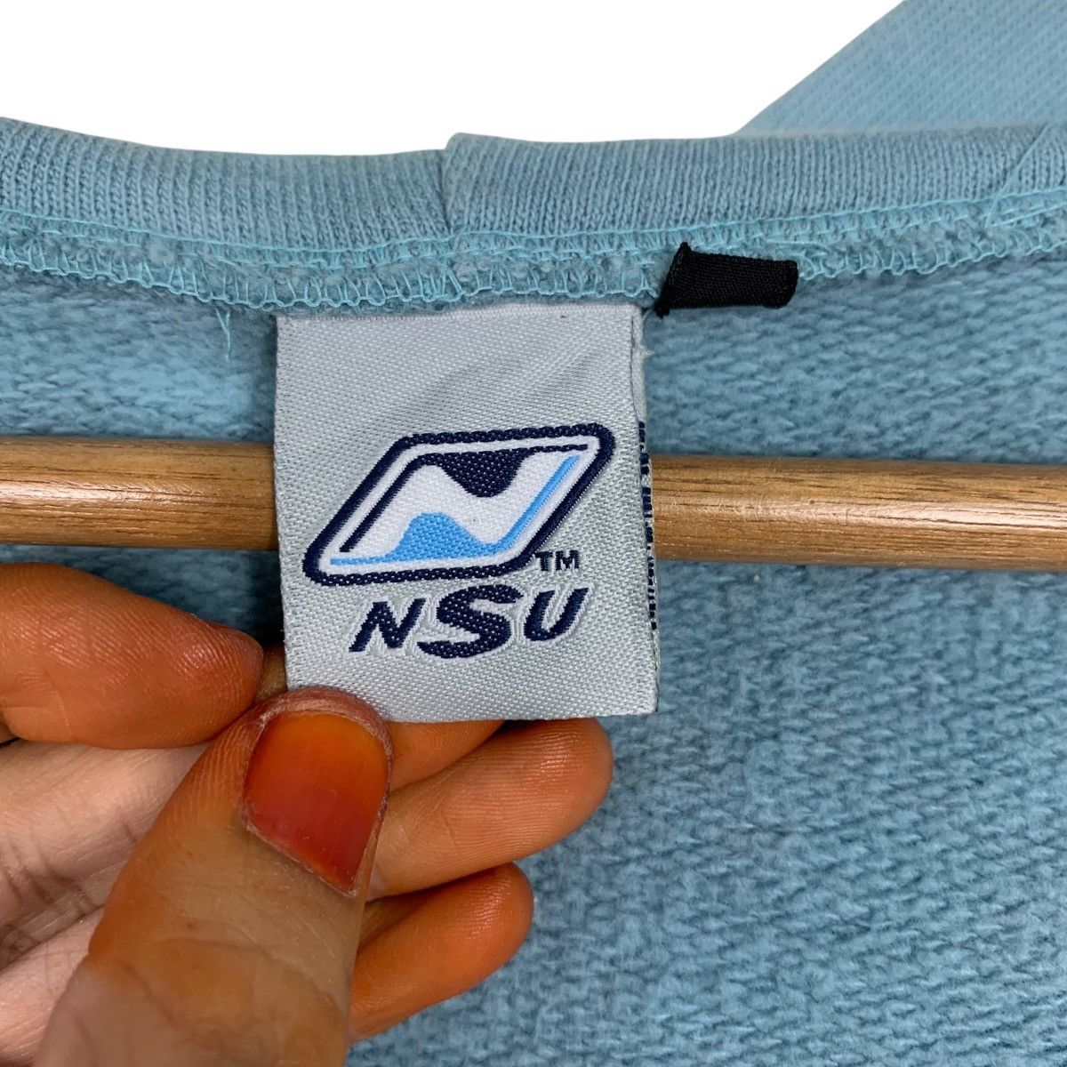 Japanese Brand NSU 678 Big Logo Zipper Hoodie Sweatshirt #3585-C164 Size US L / EU 52-54 / 3 - 13 Thumbnail