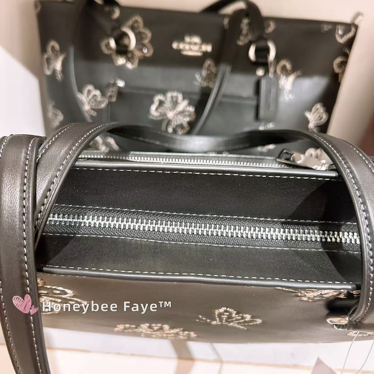 Coach Station Tote Bag With Butterfly Print CCK87 Size ONE SIZE - 4 Thumbnail