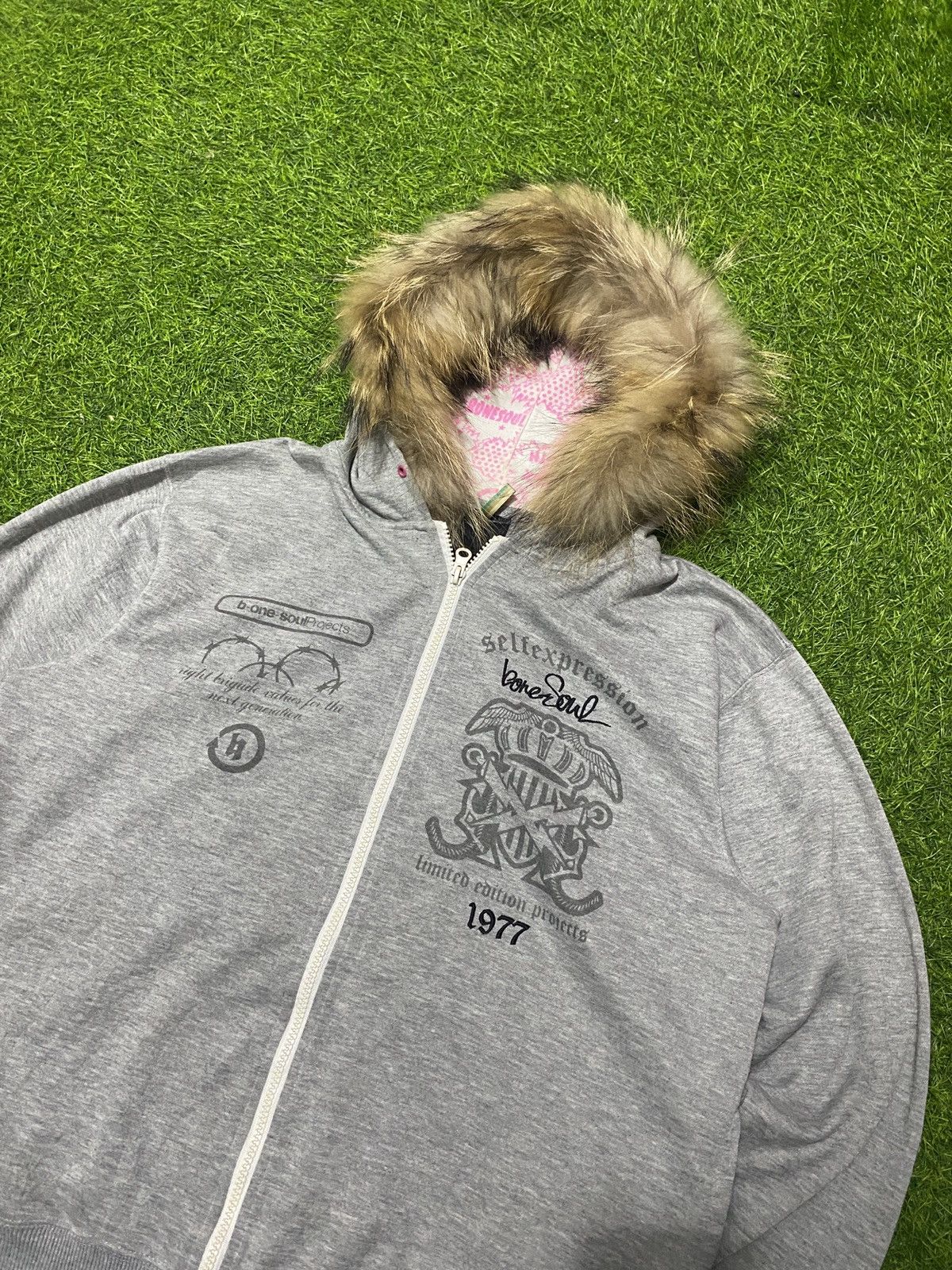 If Six Was Nine × Japanese Brand × Le Grande Bleu (L.G.B.) B-one soul hoodie faux fur ifwasnine lgb style Size US M / EU 48-50 / 2 - 4 Thumbnail