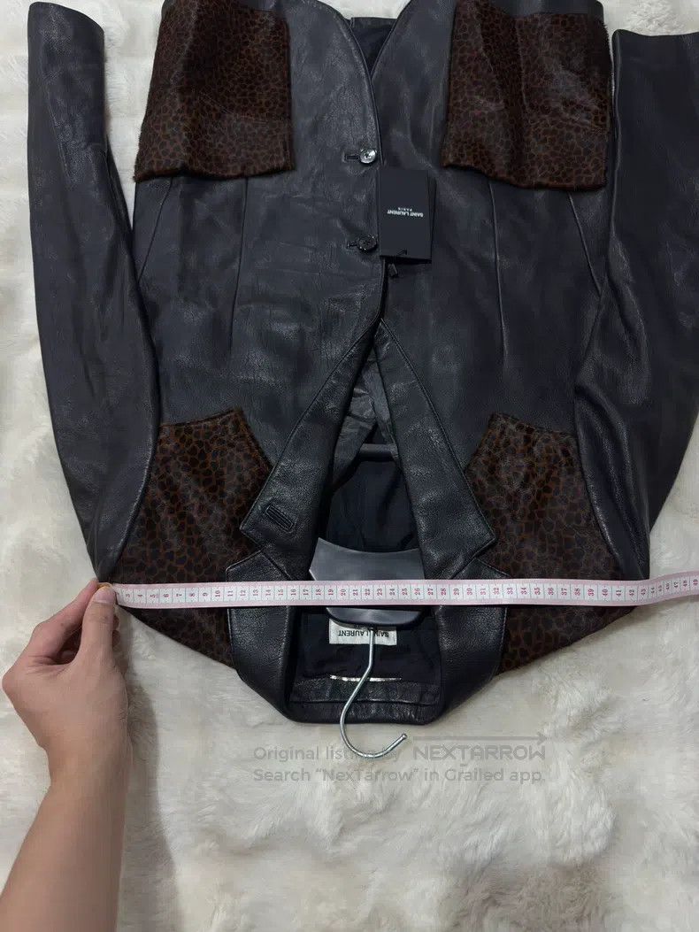 Saint Laurent Paris Saint Laurent Paris Leopard Print Men's Leather Jacket Size US S / EU 44-46 / 1 - 8 Thumbnail